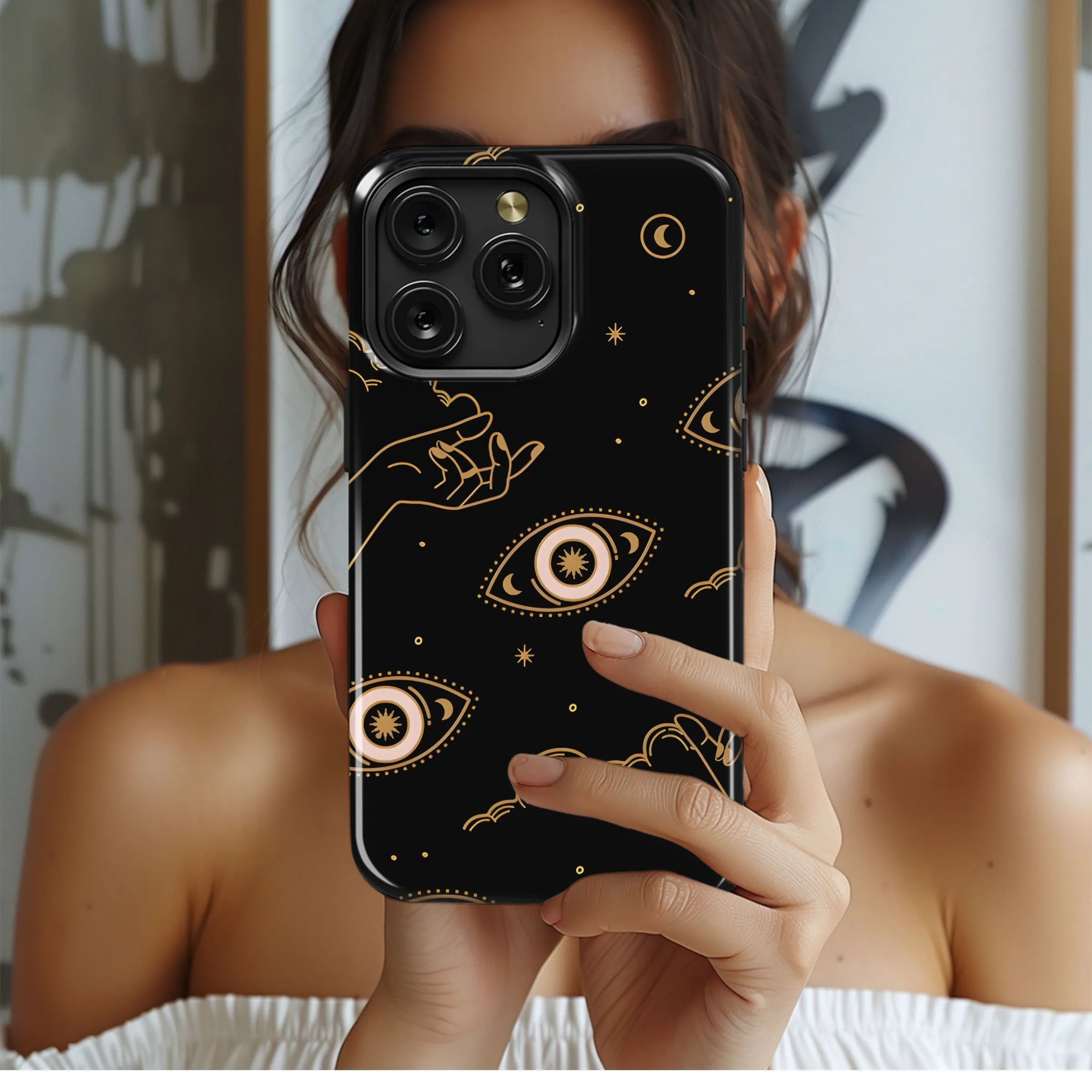 Mystic Eyes and Sky Hands Phone Case iPhone Samsung Cover Pixel 5302