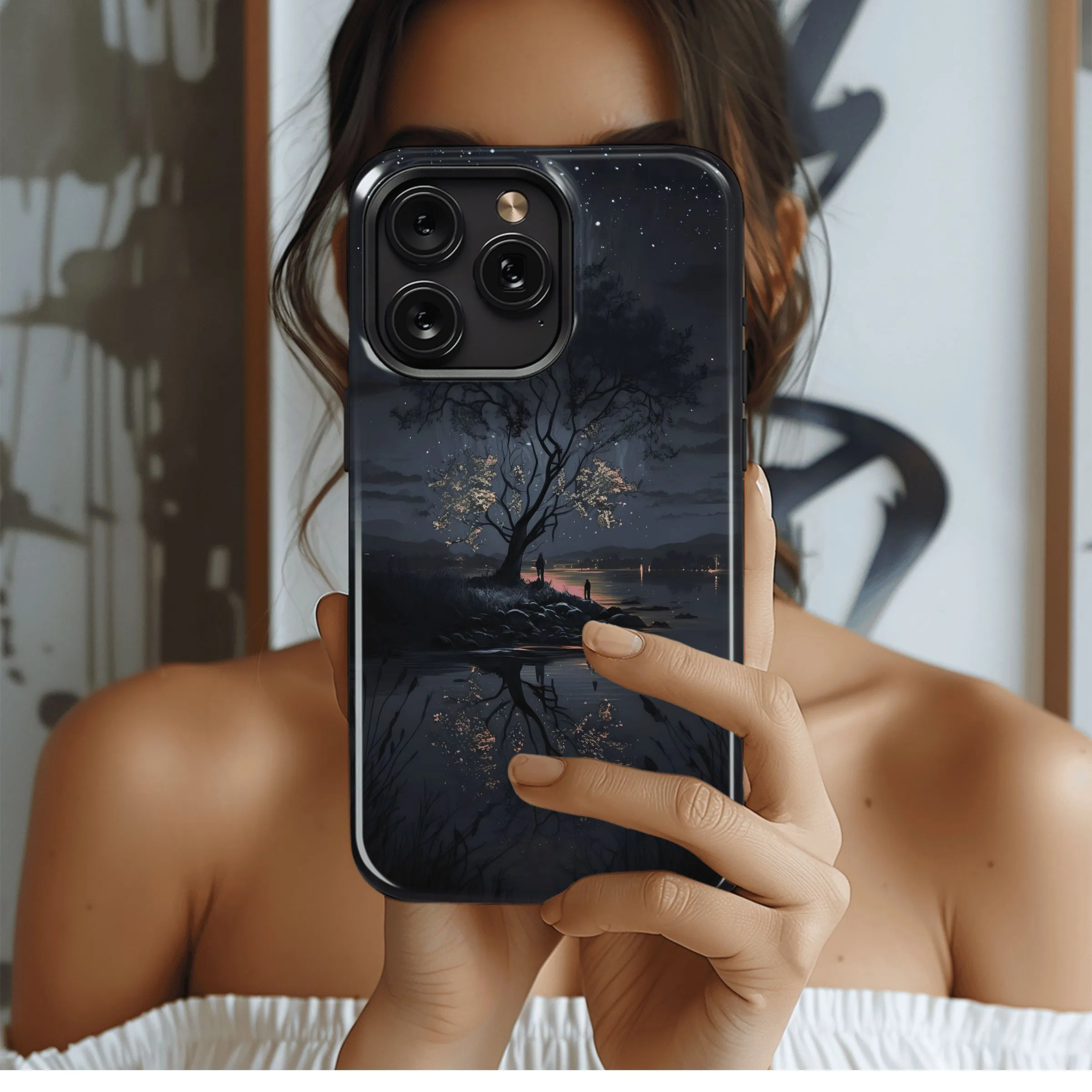 Night Bloom Reflection
 Phone Case iPhone Samsung Cover Pixel 4612