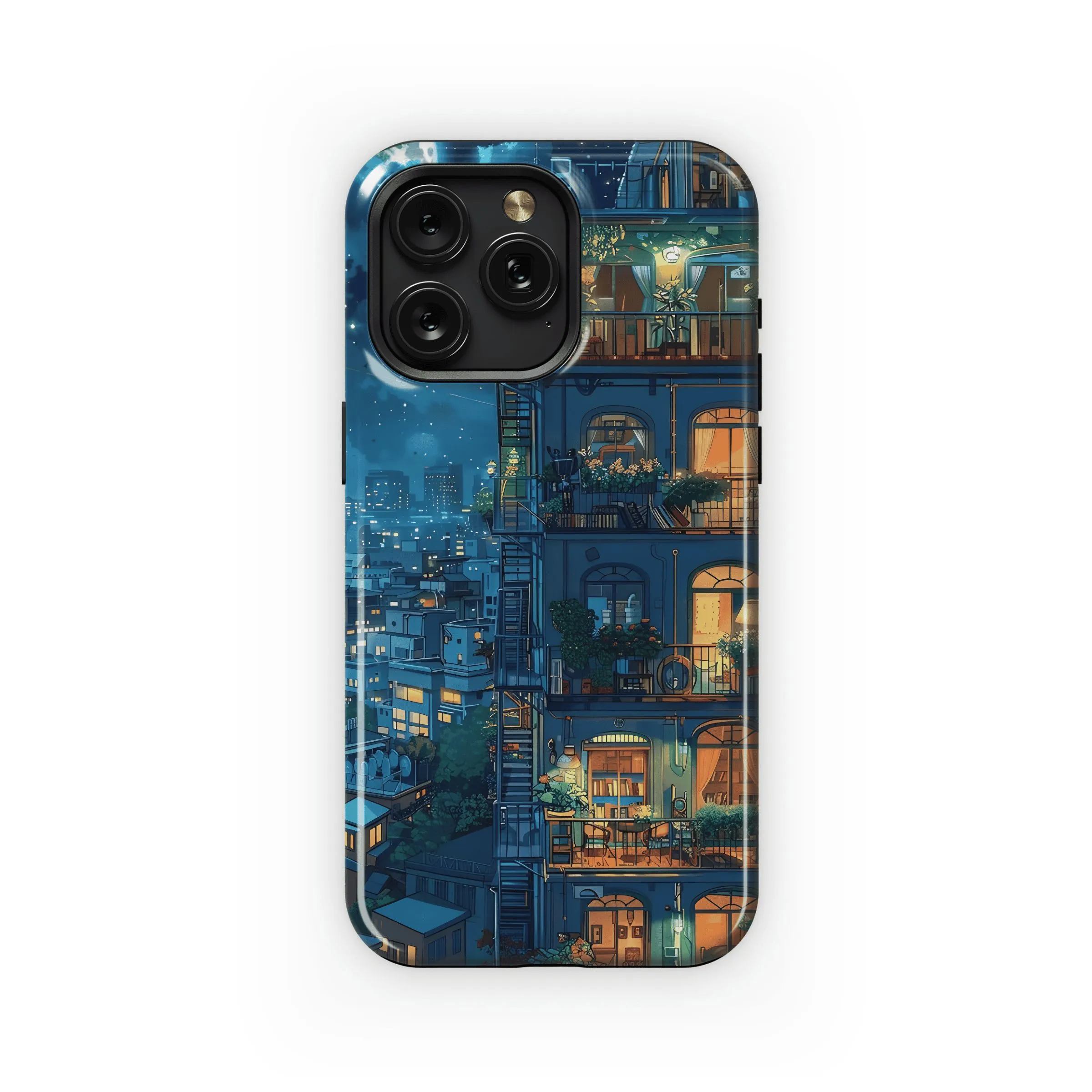 Night City Balcony Dreams
 Phone Case iPhone Samsung Cover Pixel 4509