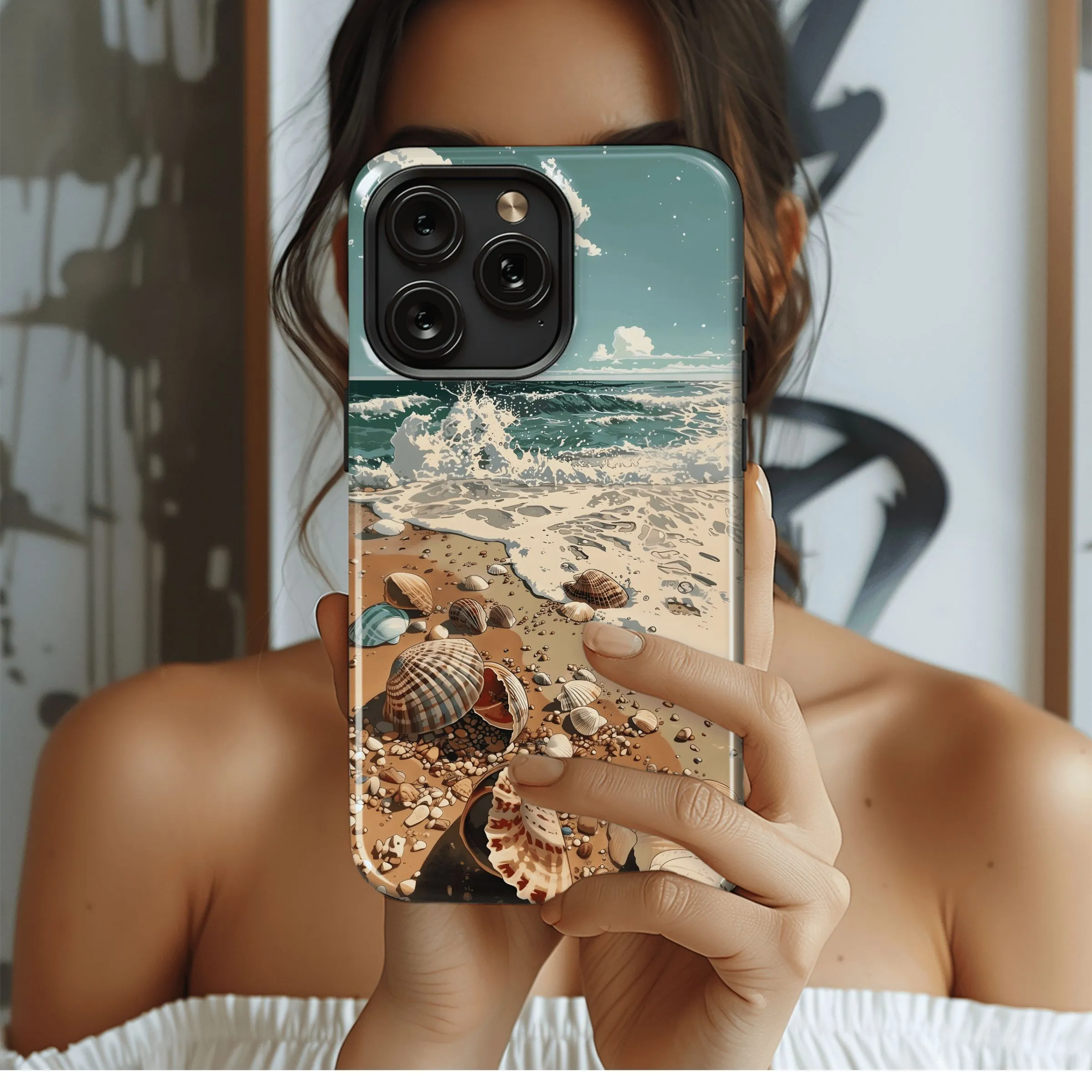 Ocean Shells Paradise
 Phone Case iPhone Samsung Cover Pixel 4408