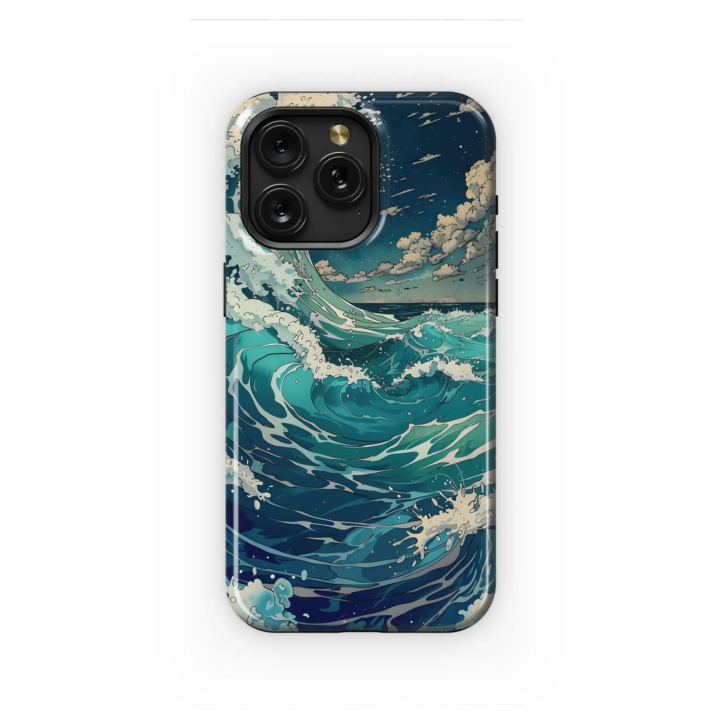 Ocean Wave Cartoon Style Phone Case iPhone Samsung Cover Pixel 4960