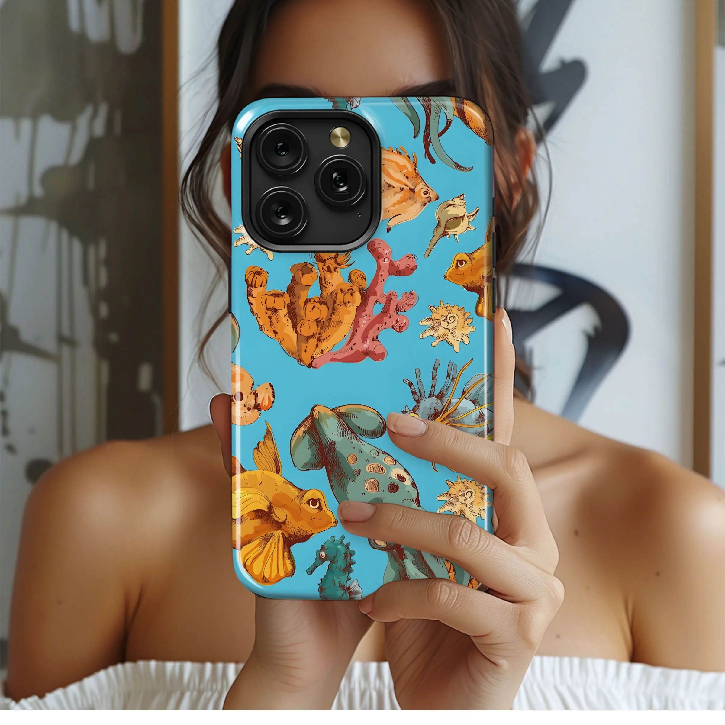 Oceanic Sketch Art Phone Case iPhone Samsung Cover Pixel 5188