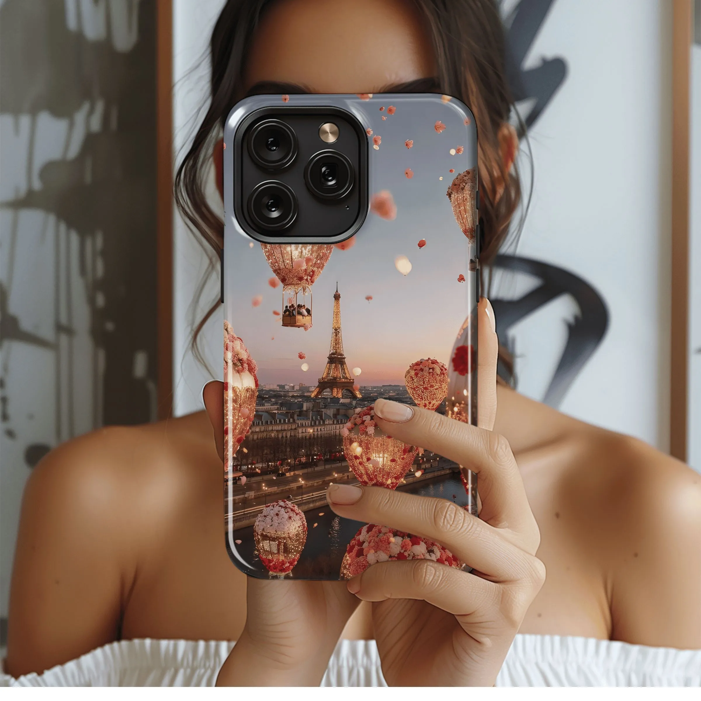 Parisian Hot Air Balloons
 Phone Case iPhone Samsung Cover Pixel 4622