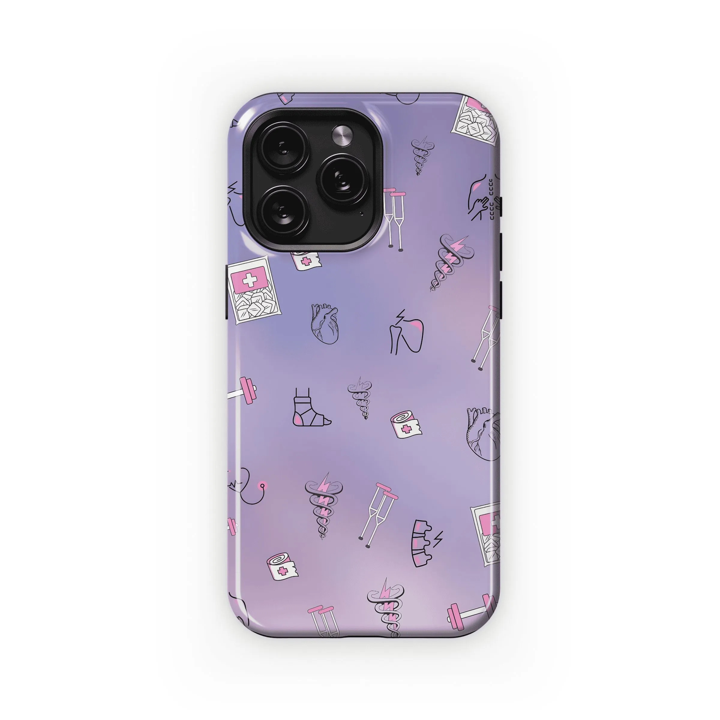 Pastel Medical Design Phone Case iPhone Samsung Cover Pixel 4439