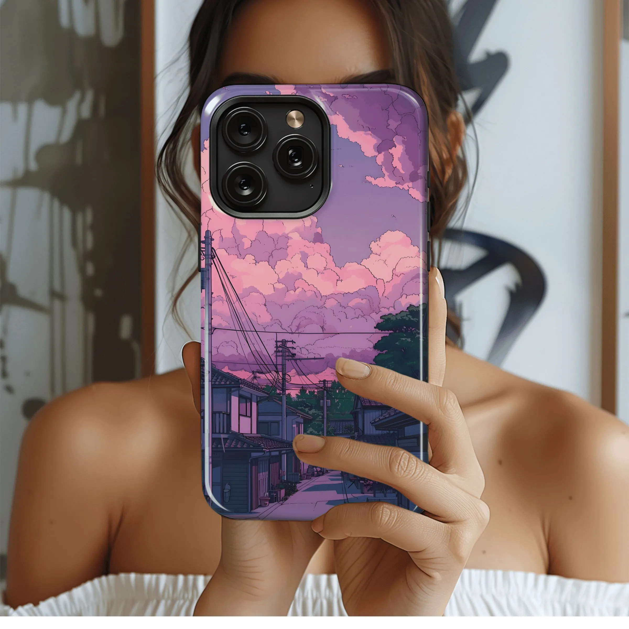 Pastel Town Sunset
 Phone Case iPhone Samsung Cover Pixel 4489