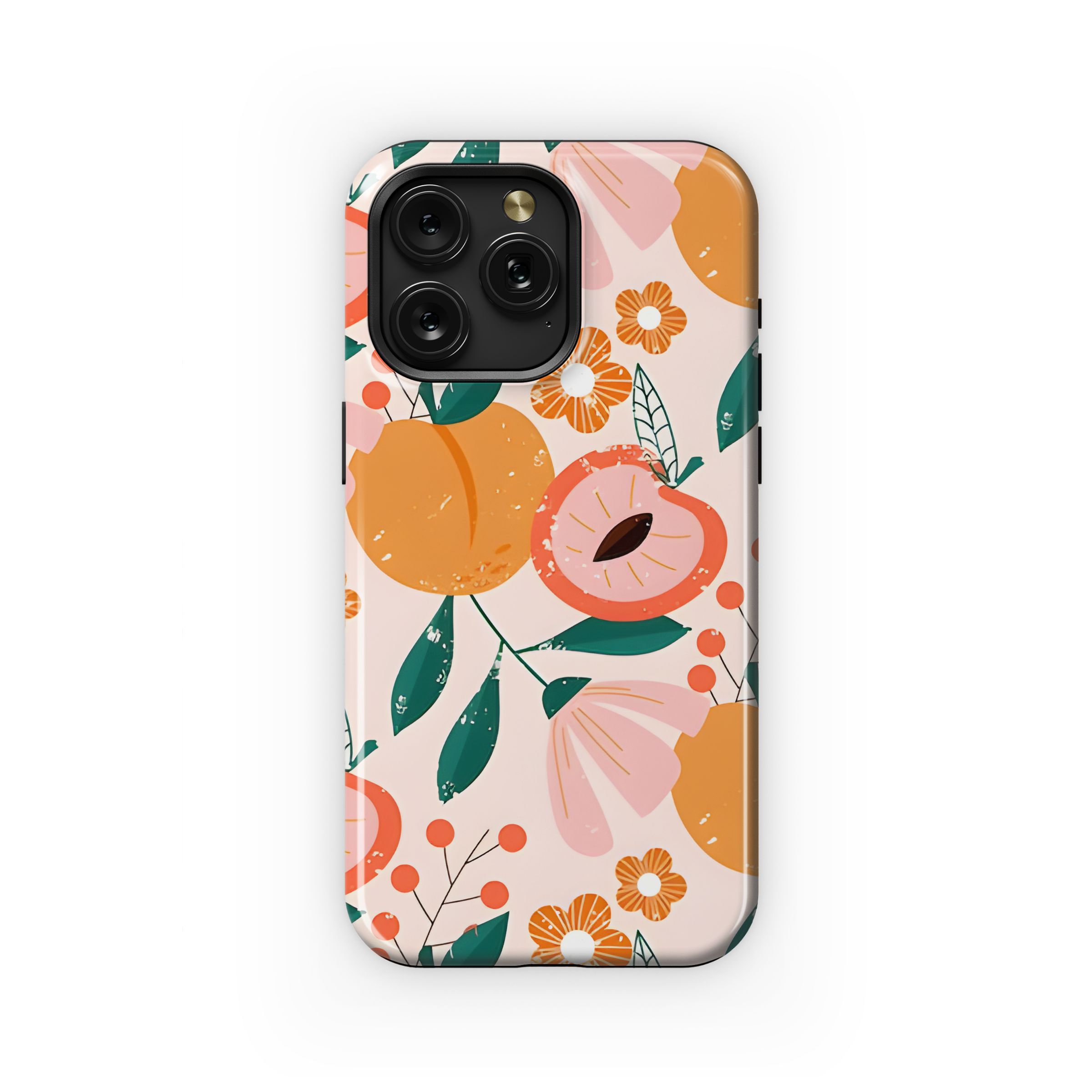 Peachy Floral Delight Phone Case iPhone Samsung Cover Pixel 5216
