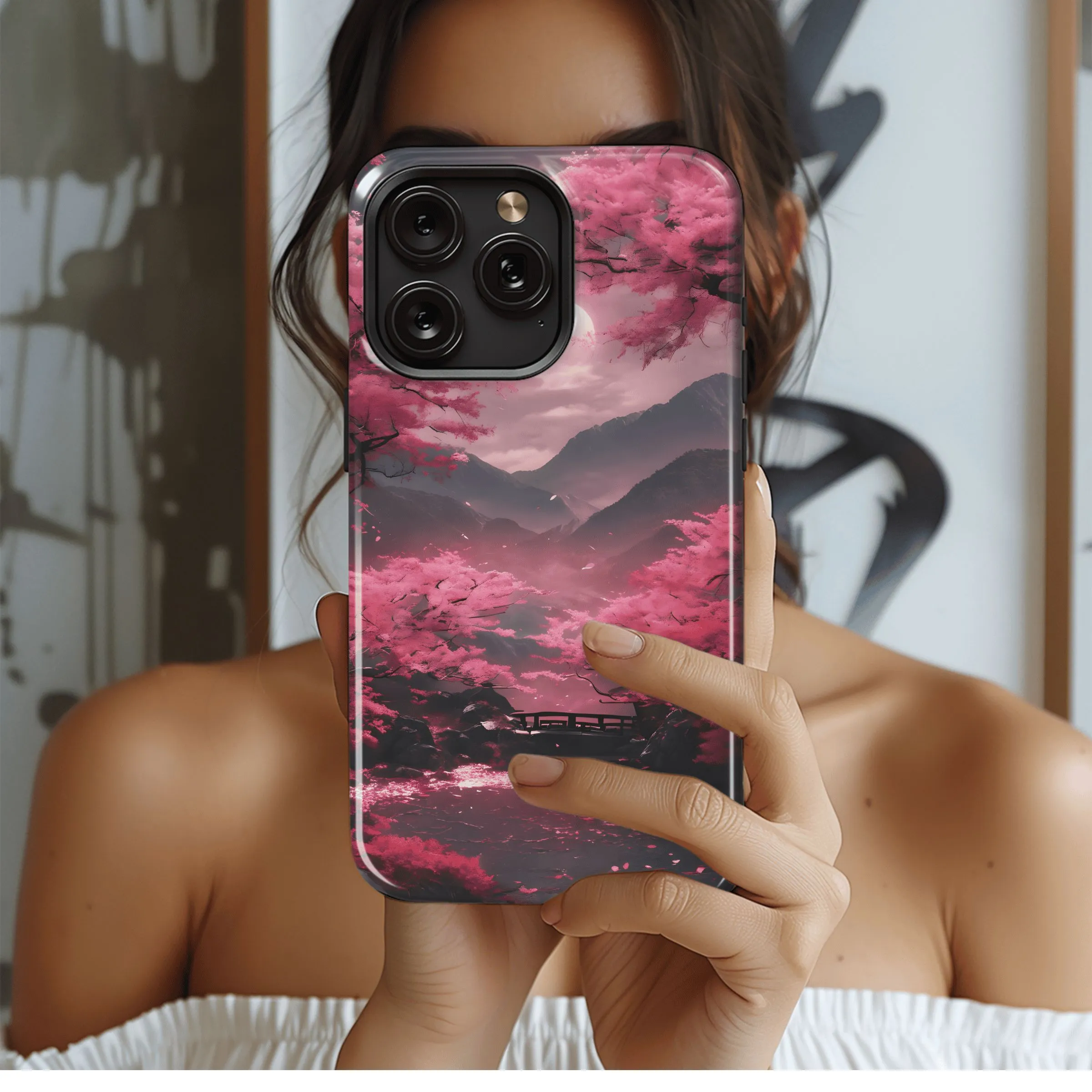 Pink Blossom Serenity
 Phone Case iPhone Samsung Cover Pixel 4648
