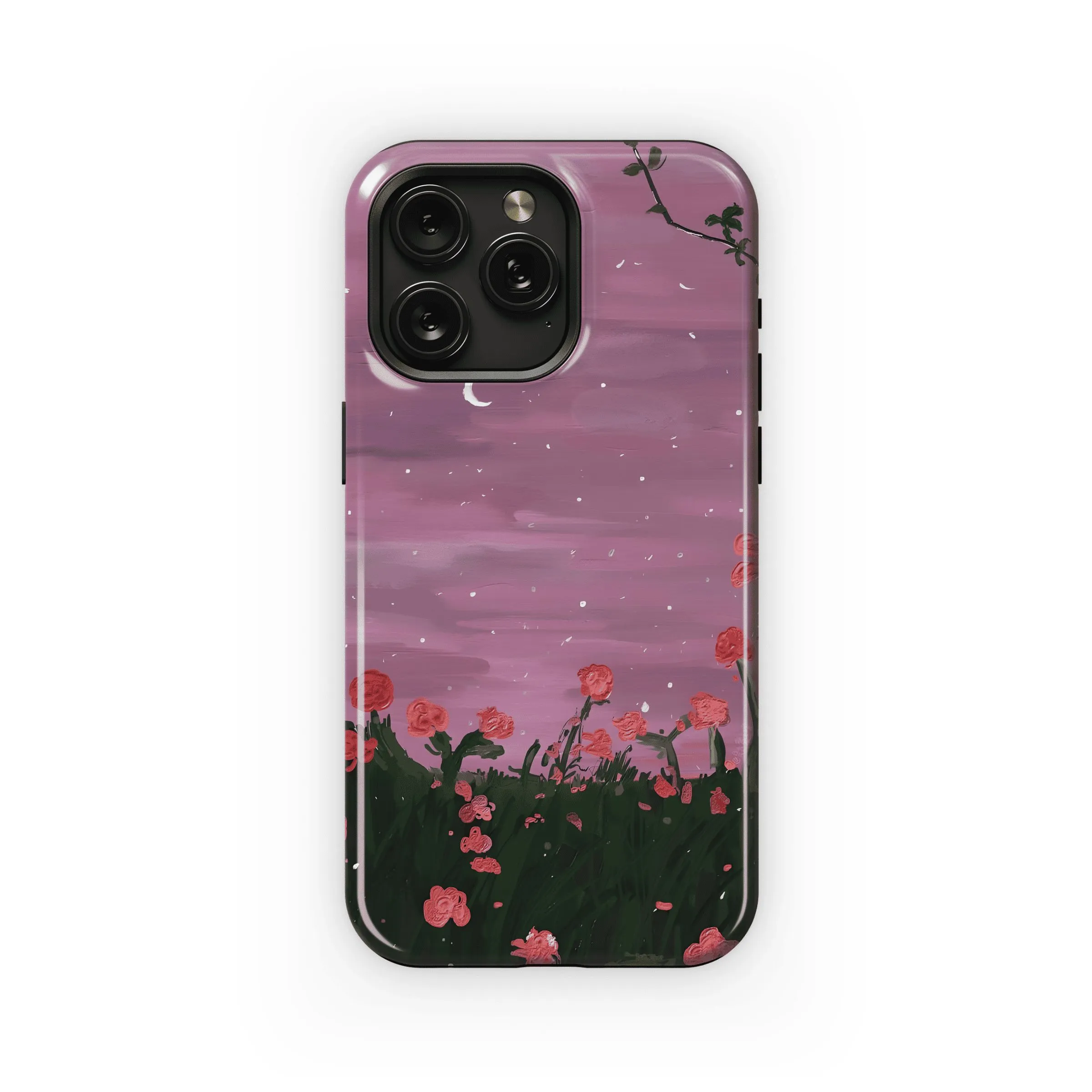 Pink Roses Night Sky
 Phone Case iPhone Samsung Cover Pixel 4573