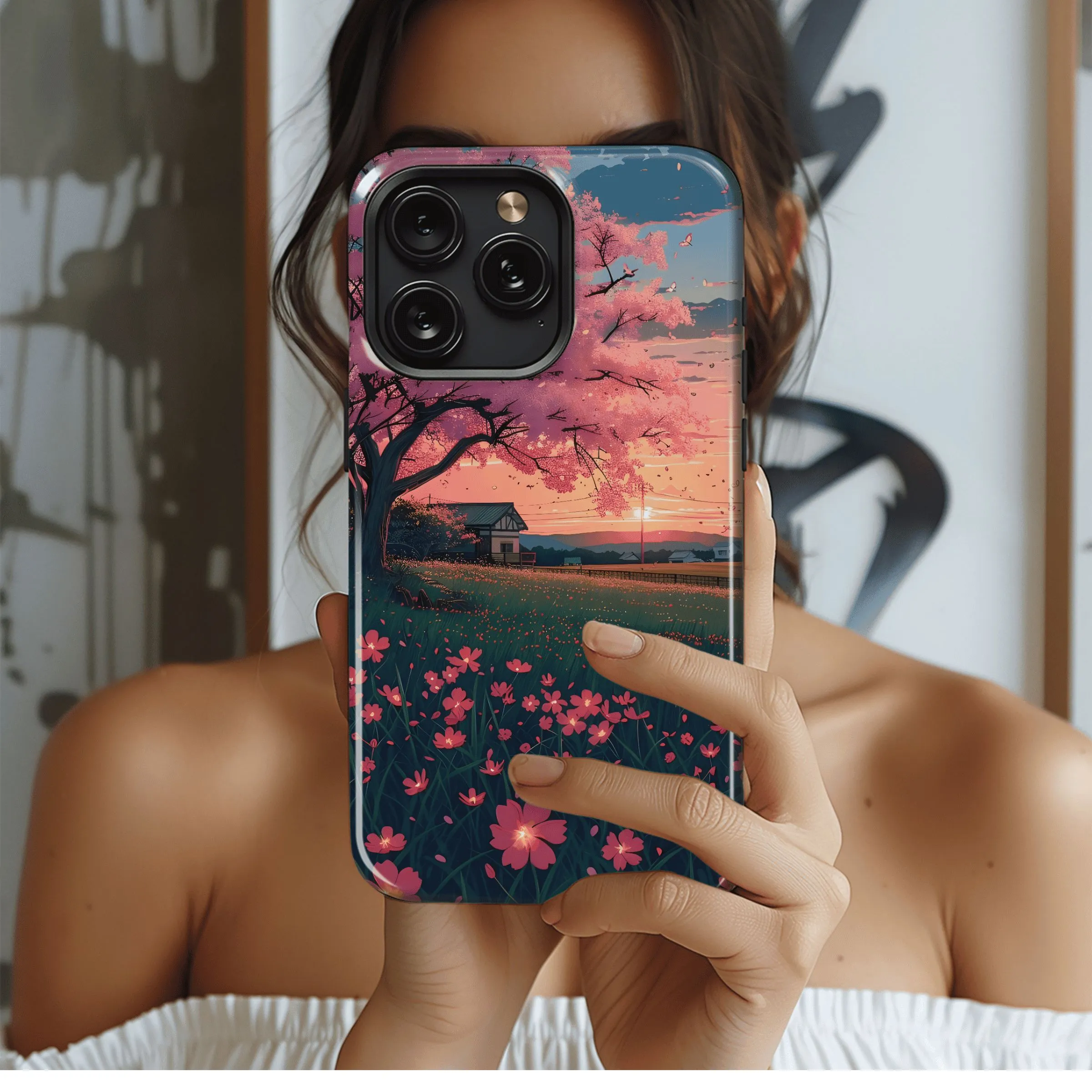 Pink Sunset Serenity
 Phone Case iPhone Samsung Cover Pixel 4506