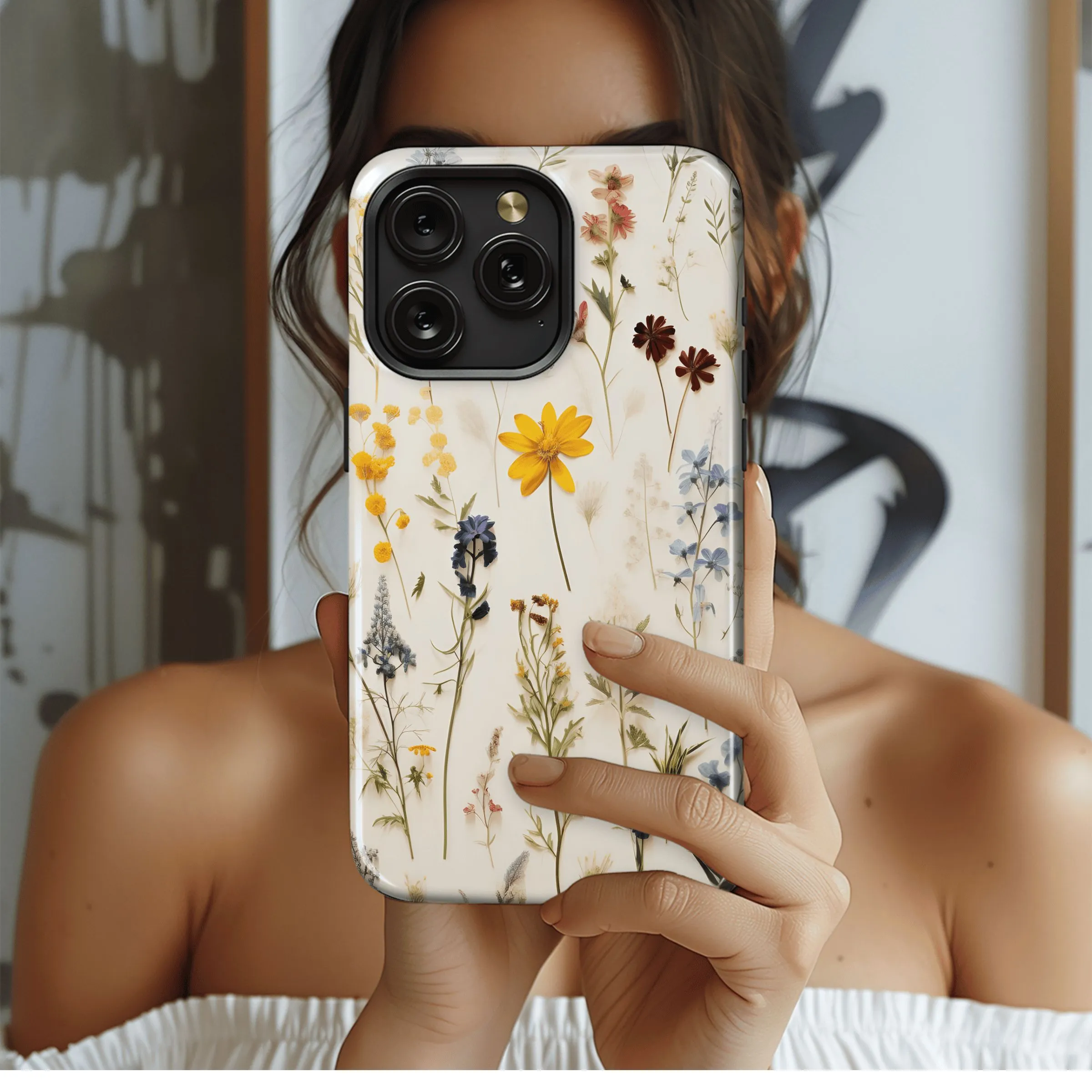 Pressed Flower Garden
 Phone Case iPhone Samsung Cover Pixel 4565