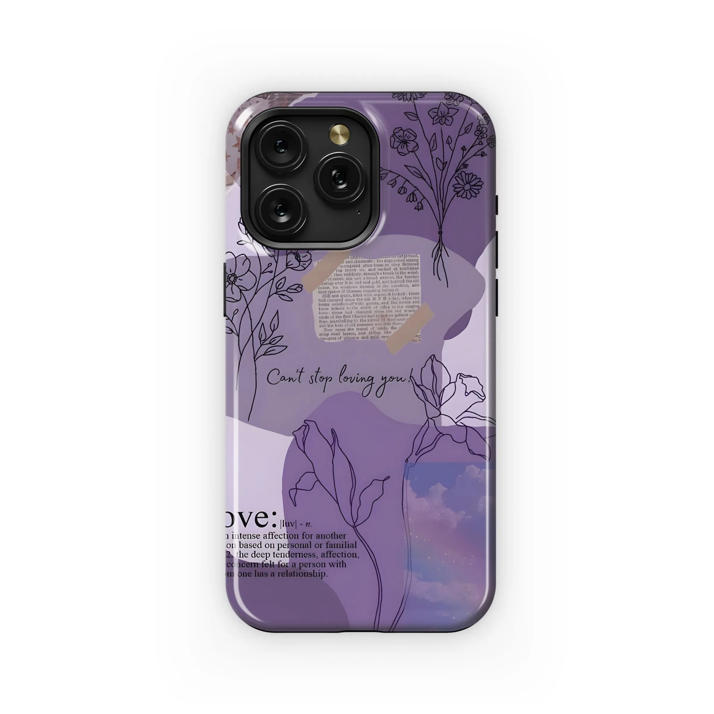 Purple Floral Love
 Phone Case iPhone Samsung Cover Pixel 4717