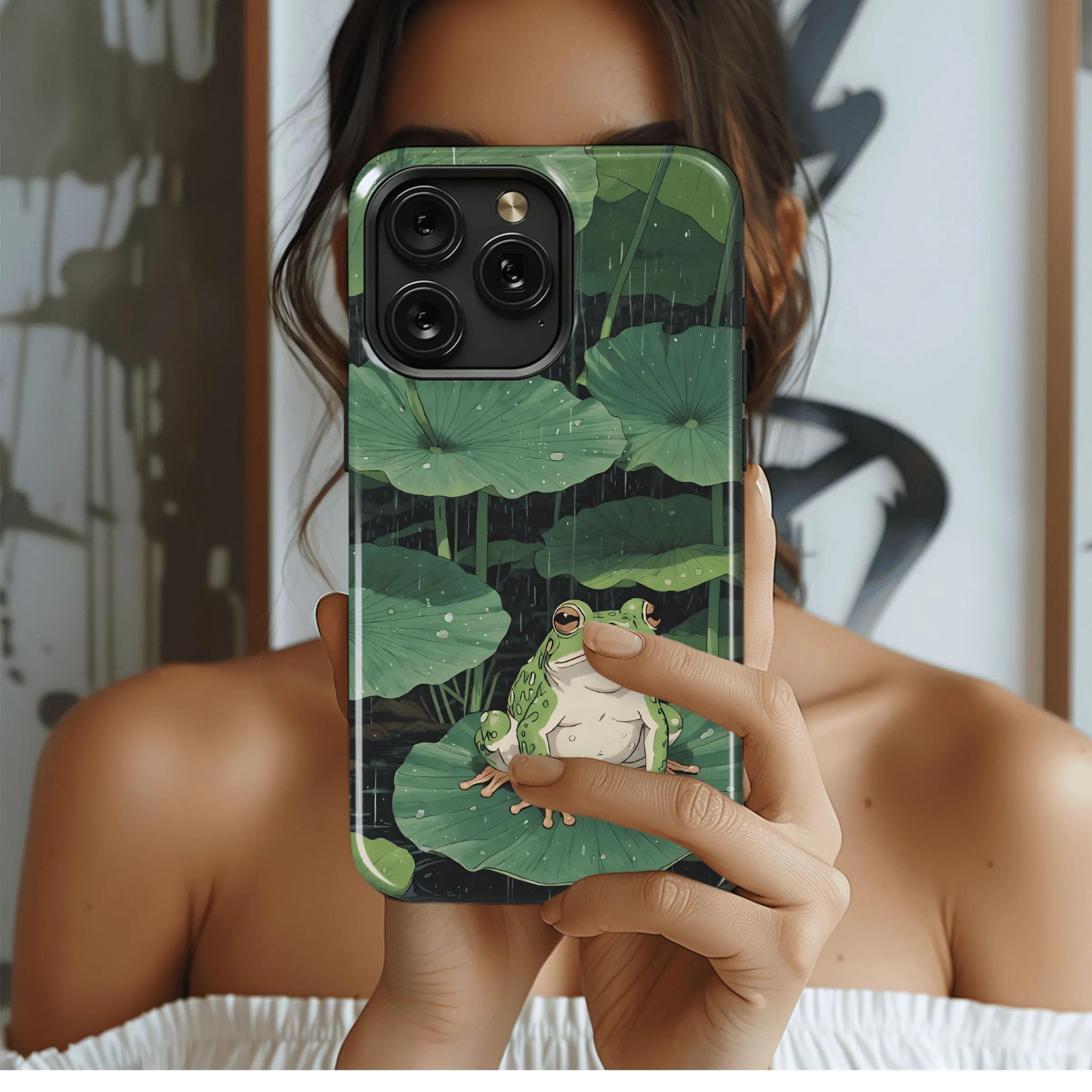 Rainy Day Froggy
 Phone Case iPhone Samsung Cover Pixel 4495