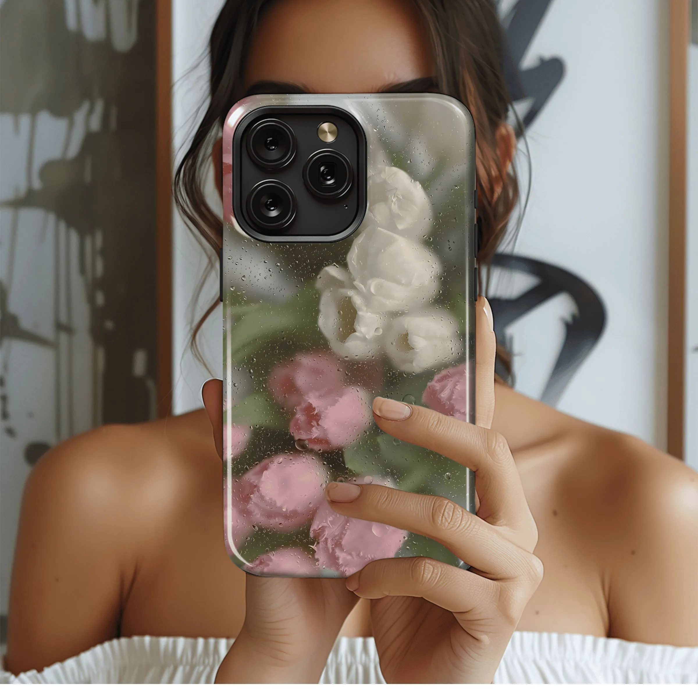 Rainy Tulip Bloom
 Phone Case iPhone Samsung Cover Pixel 4639
