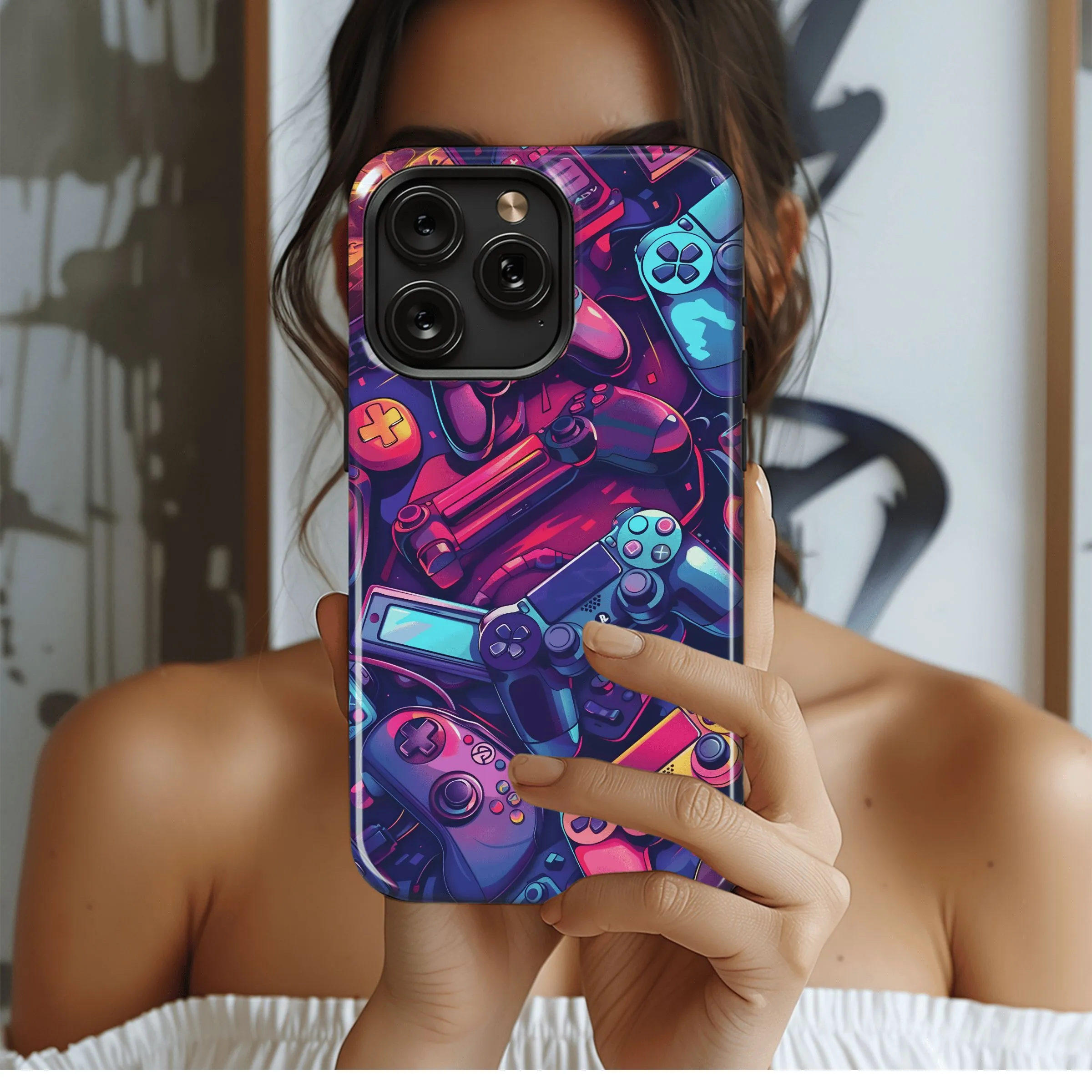 Retro Gaming Vibes
 Phone Case iPhone Samsung Cover Pixel 4444
