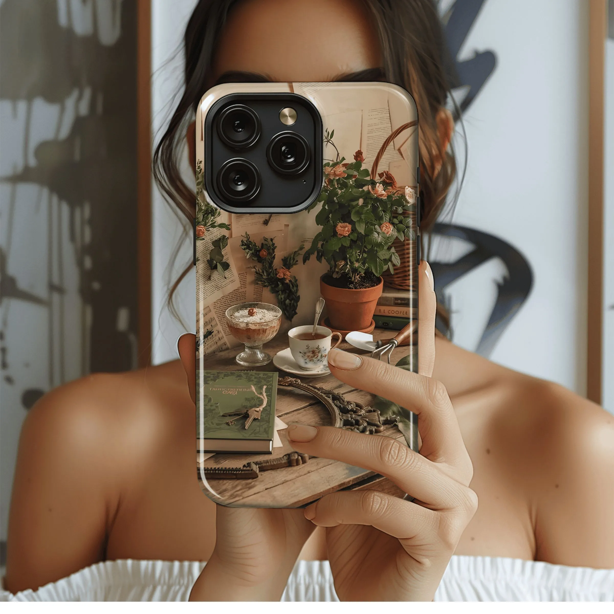 Rustic Floral Garden Charm
 Phone Case iPhone Samsung Cover Pixel 4637