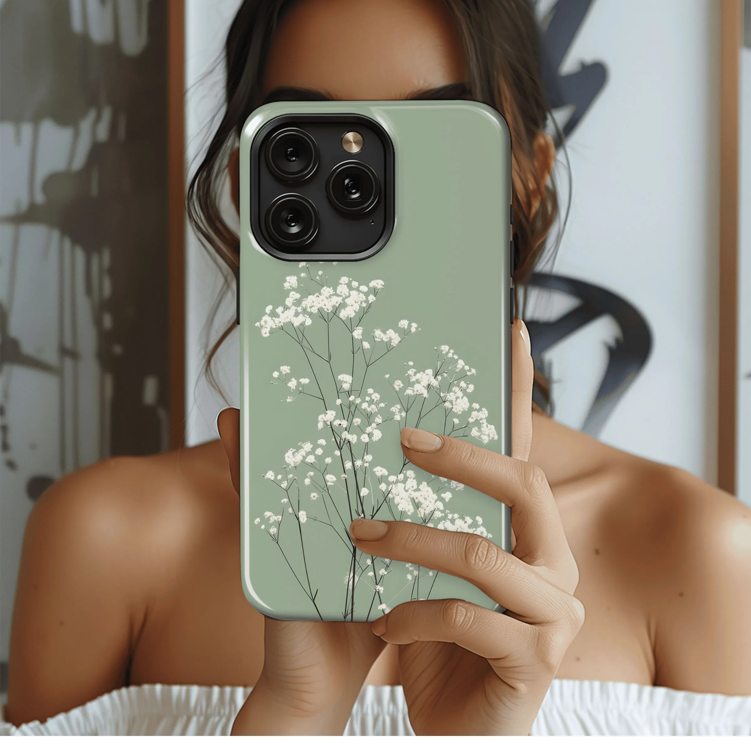 Sage Green Florals
 Phone Case iPhone Samsung Cover Pixel 4401
