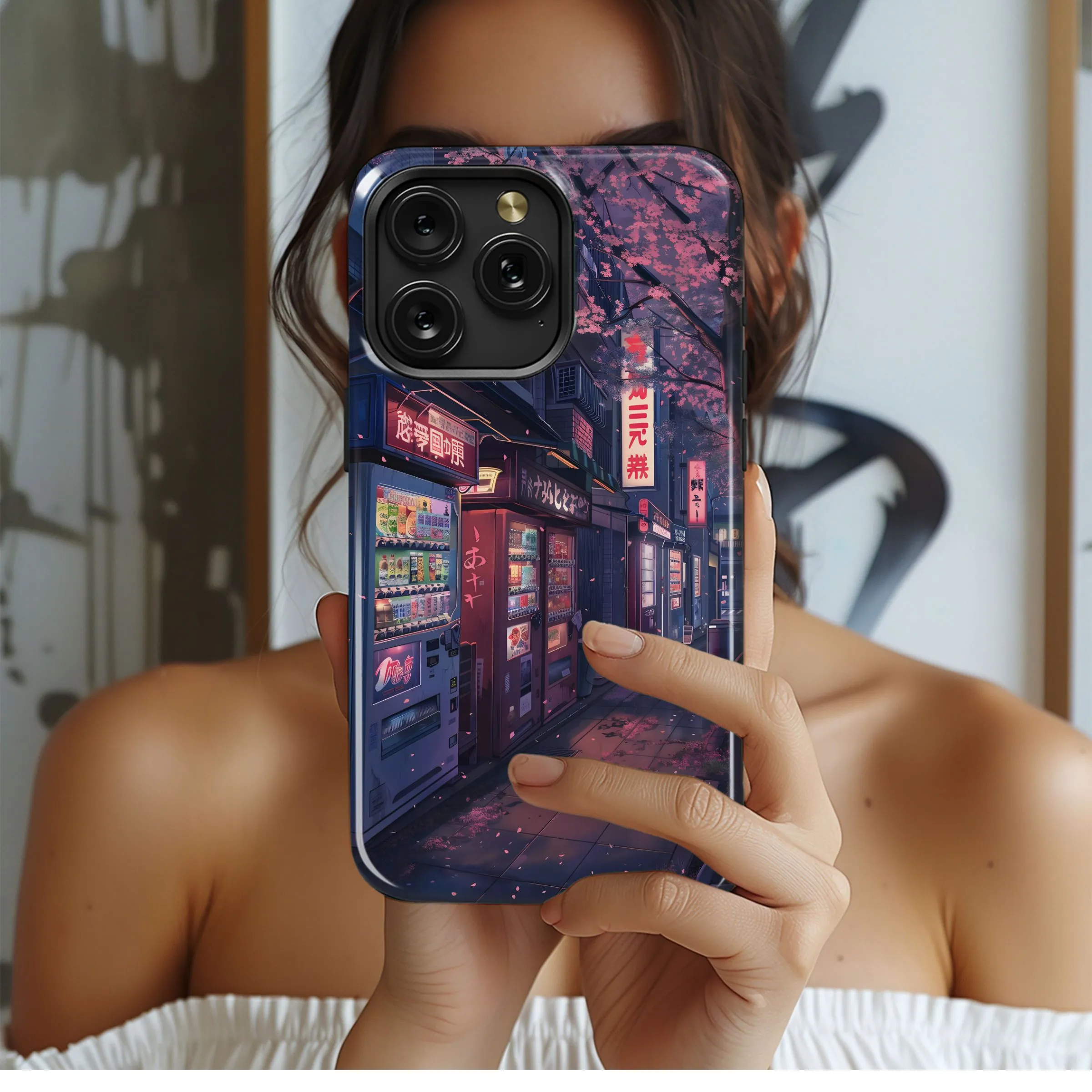 Sakura Night Street
 Phone Case iPhone Samsung Cover Pixel 5475
