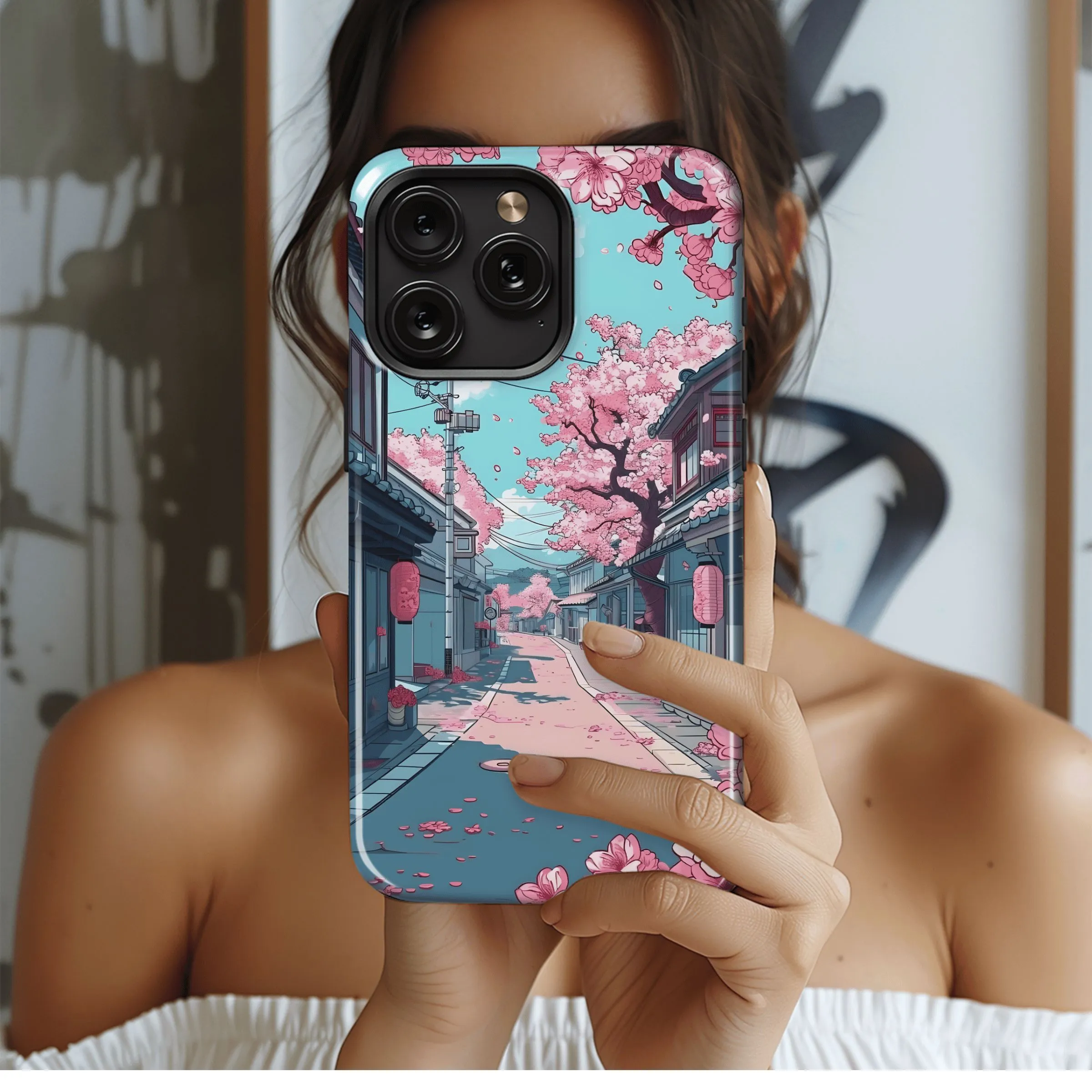 Sakura Street Dream
 Phone Case iPhone Samsung Cover Pixel 4550