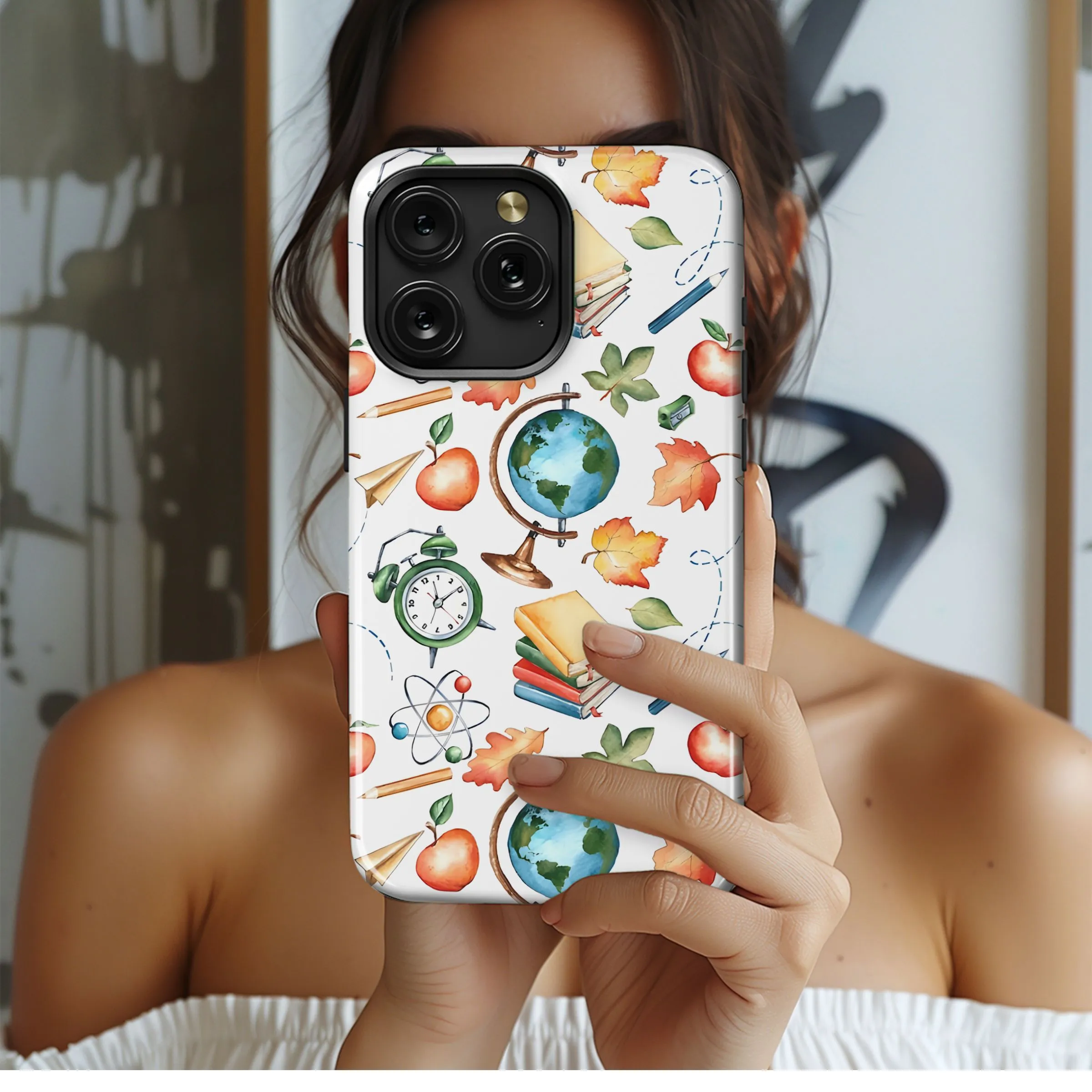 School Days Pattern Phone Case iPhone Samsung Cover Pixel 5224
