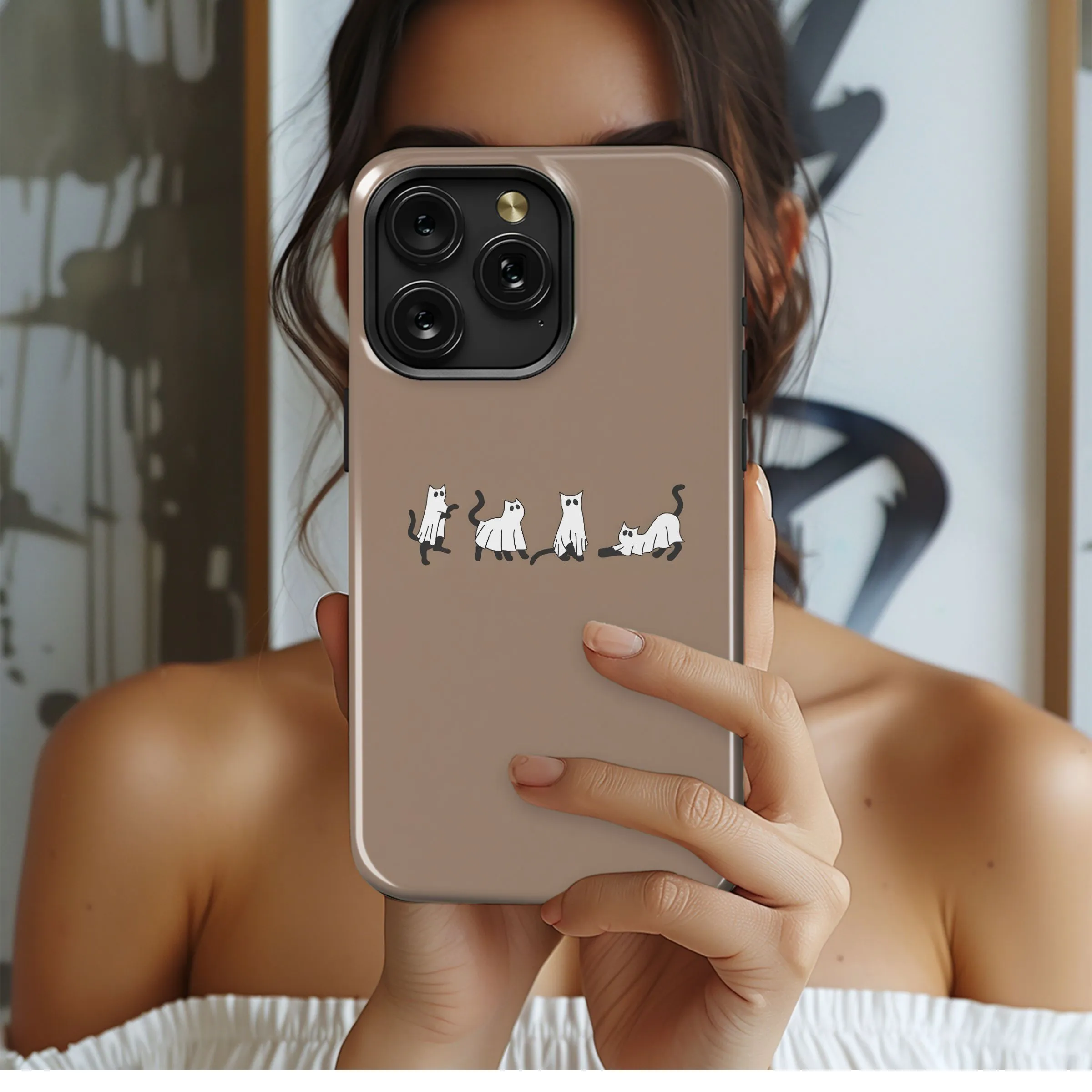 Spooky Cat Boo Crew
 Phone Case iPhone Samsung Cover Pixel 4732