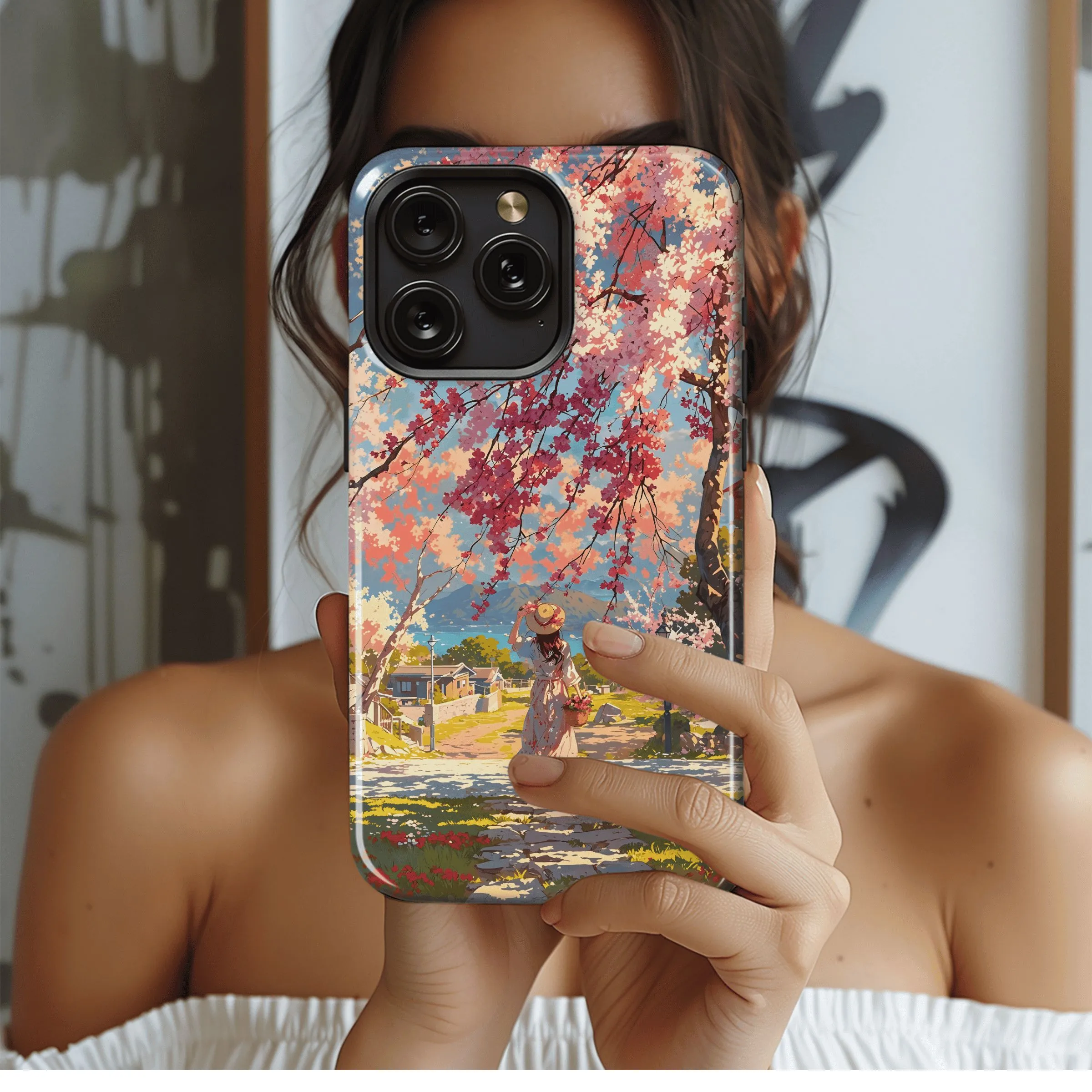 Spring Blossom Stroll
 Phone Case iPhone Samsung Cover Pixel 4507