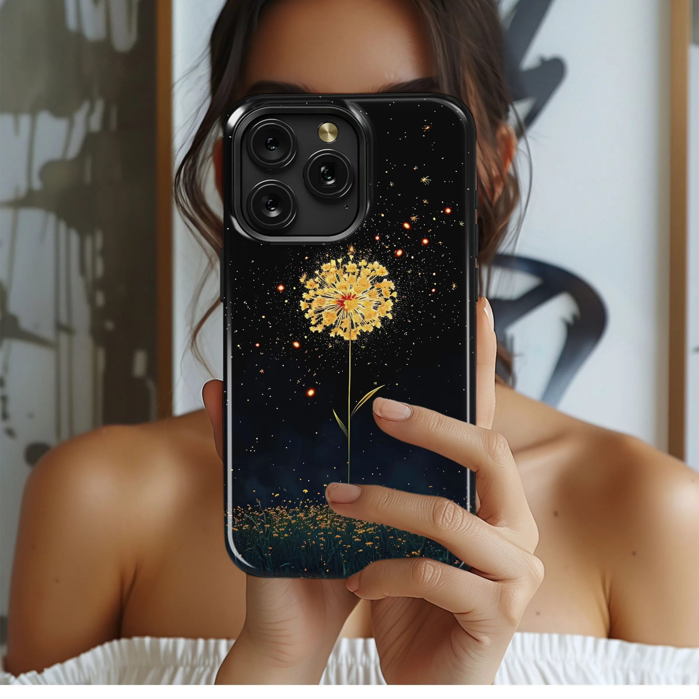 Starlight Flower Field Phone Case iPhone Samsung Cover Pixel 4881