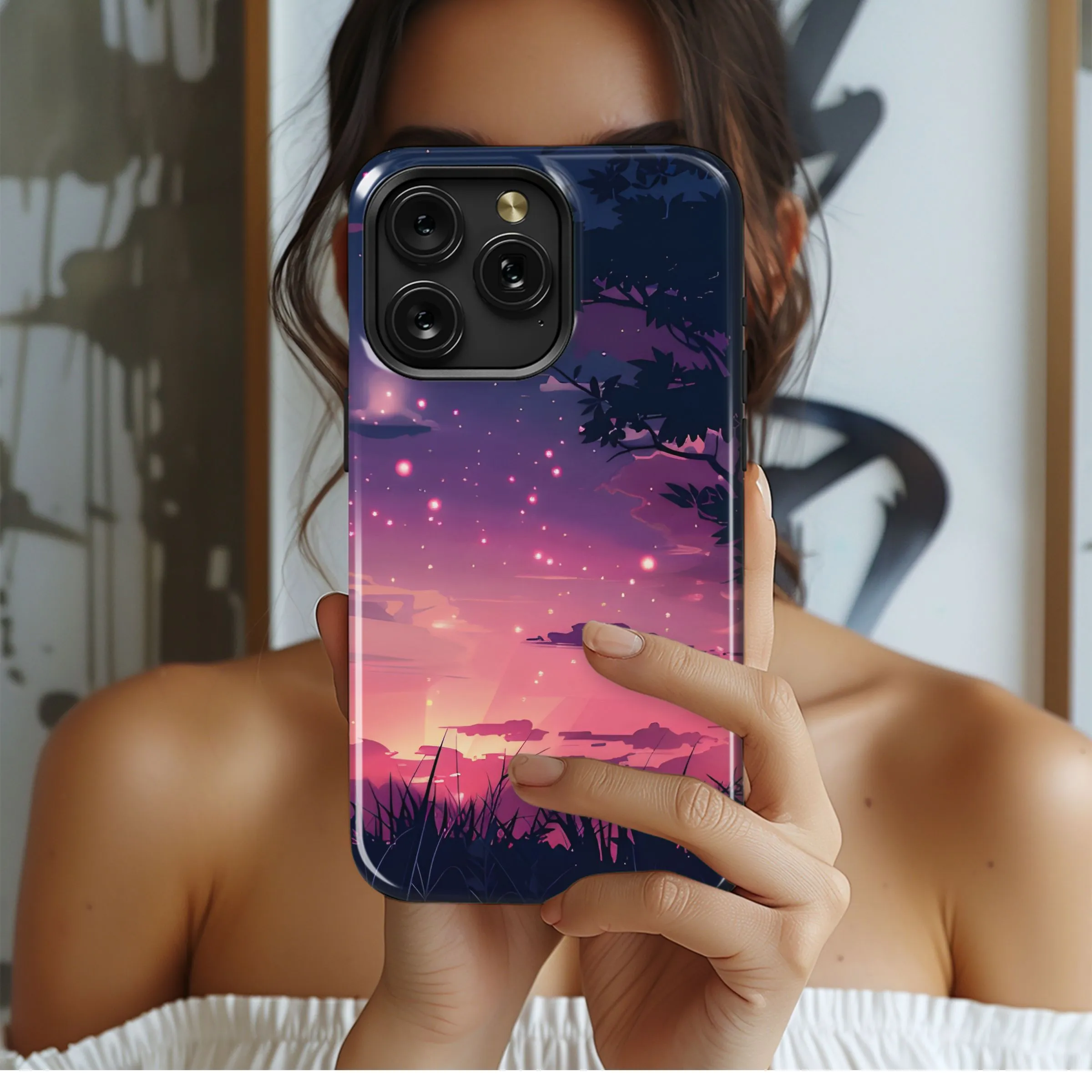 Starry Sunset Dreams Phone Case iPhone Samsung Cover Pixel 5451