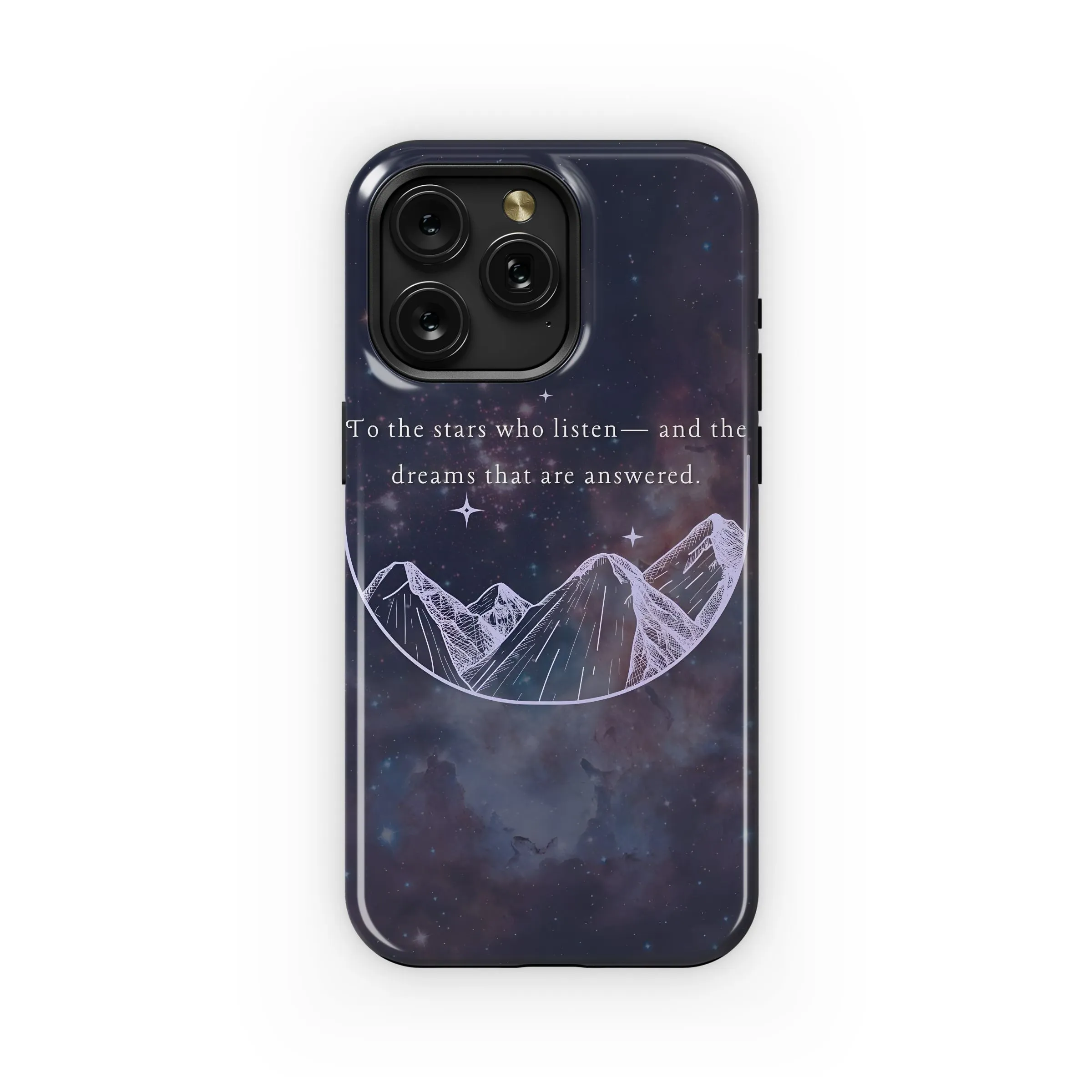 Stars Listen, Dreams Answered Phone Case iPhone Samsung Cover Pixel 4856