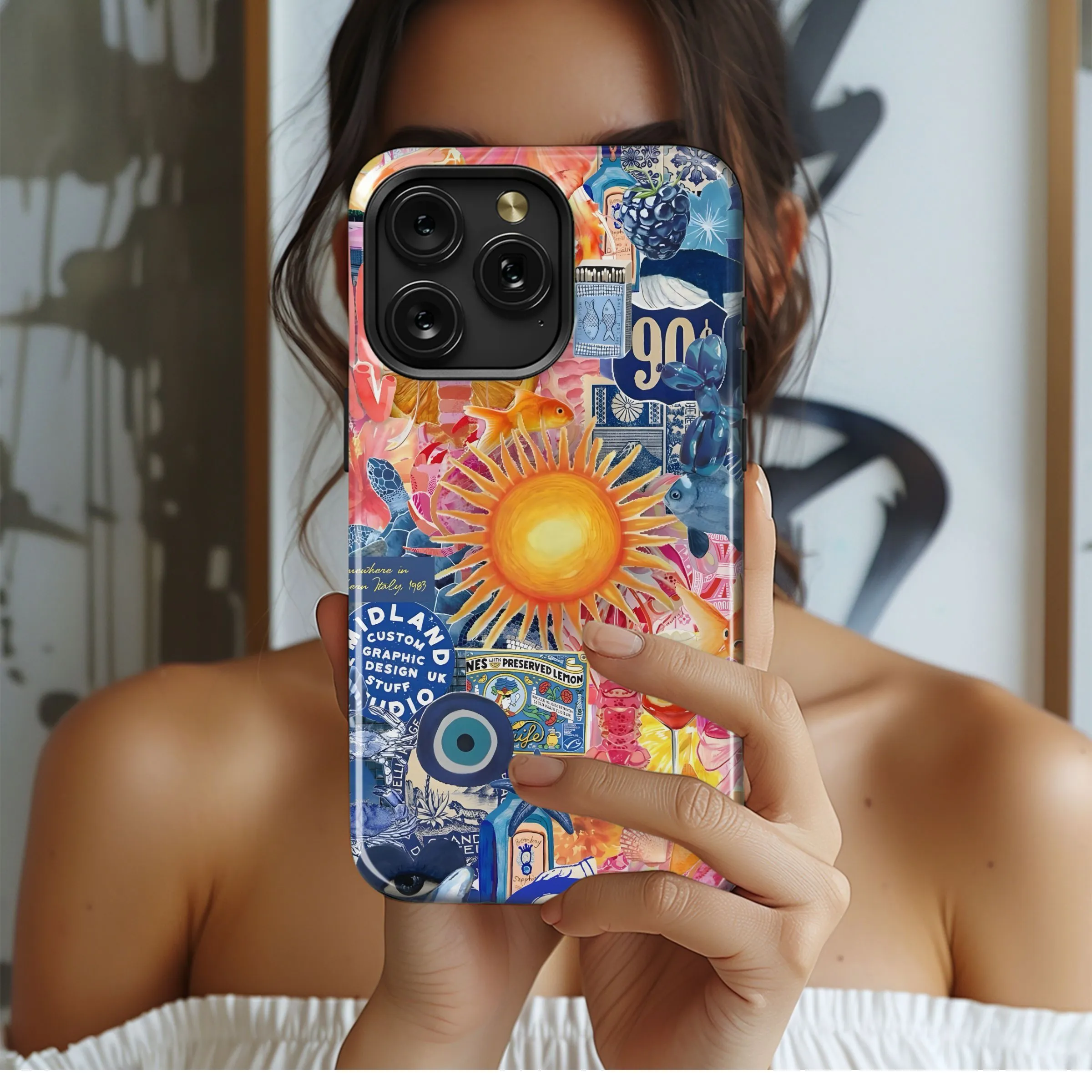 Summer Collage Dreamscape Phone Case iPhone Samsung Cover Pixel 4973