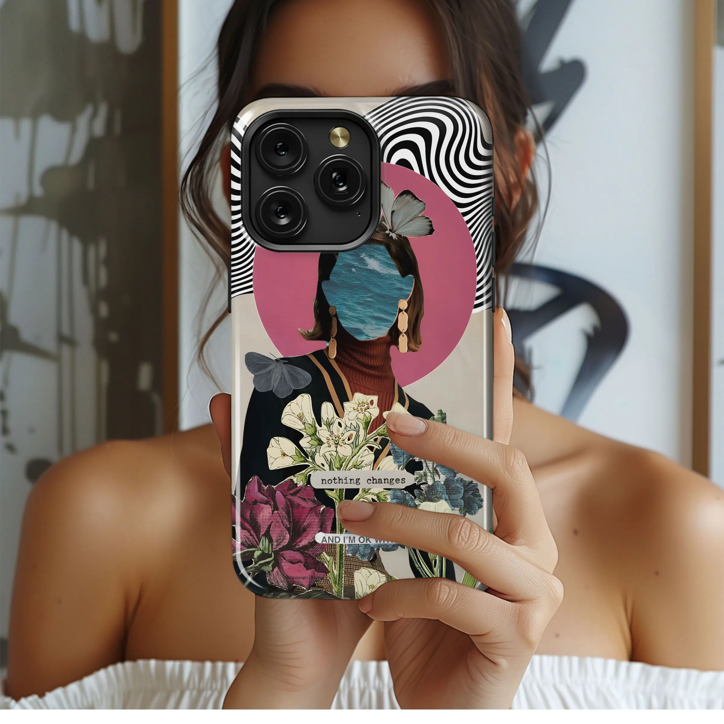 Surreal Floral Dreamscape

Or

Ocean Facade, Butterfly Dreams
 Phone Case iPhone Samsung Cover Pixel 4975
