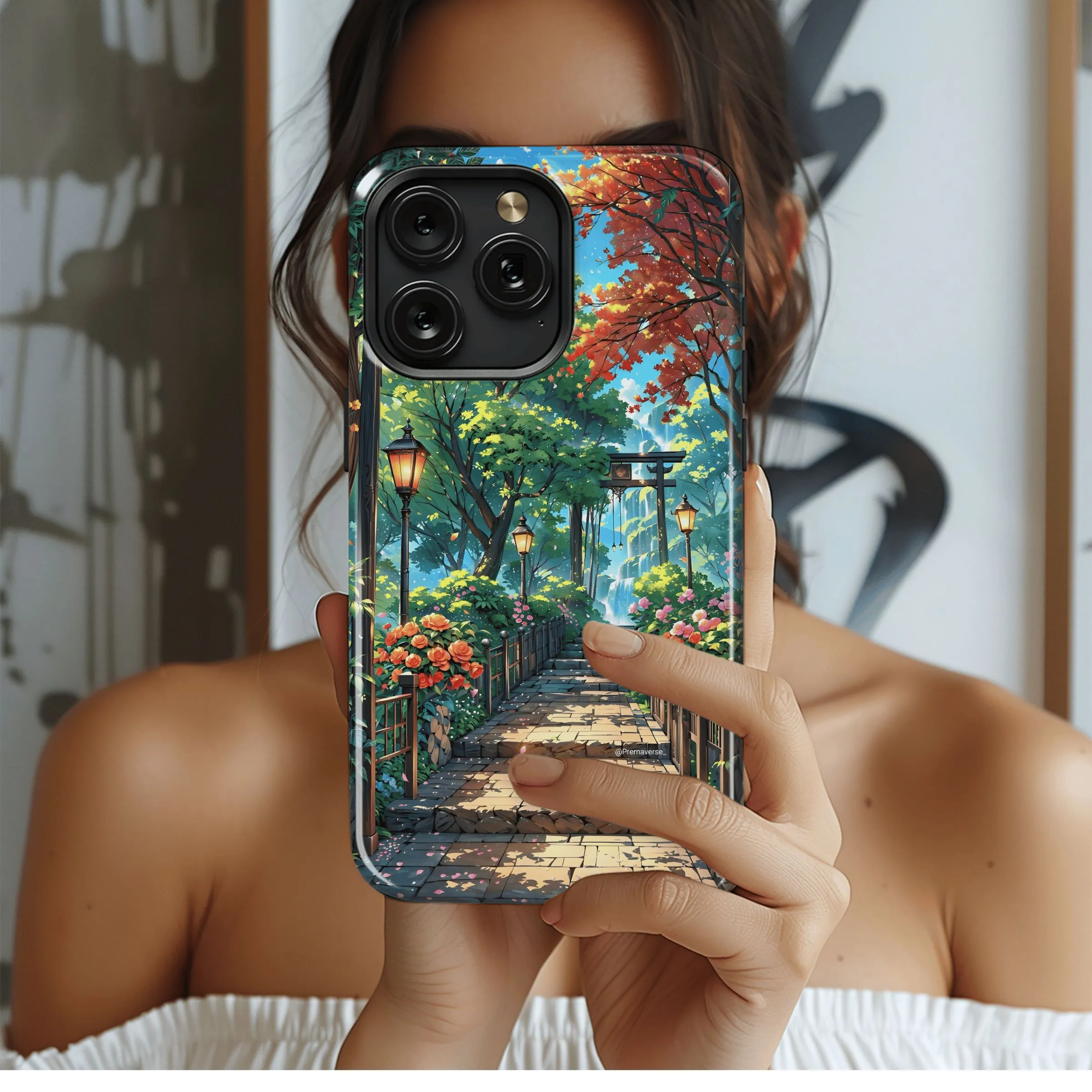 Tranquil Garden Path
 Phone Case iPhone Samsung Cover Pixel 4512