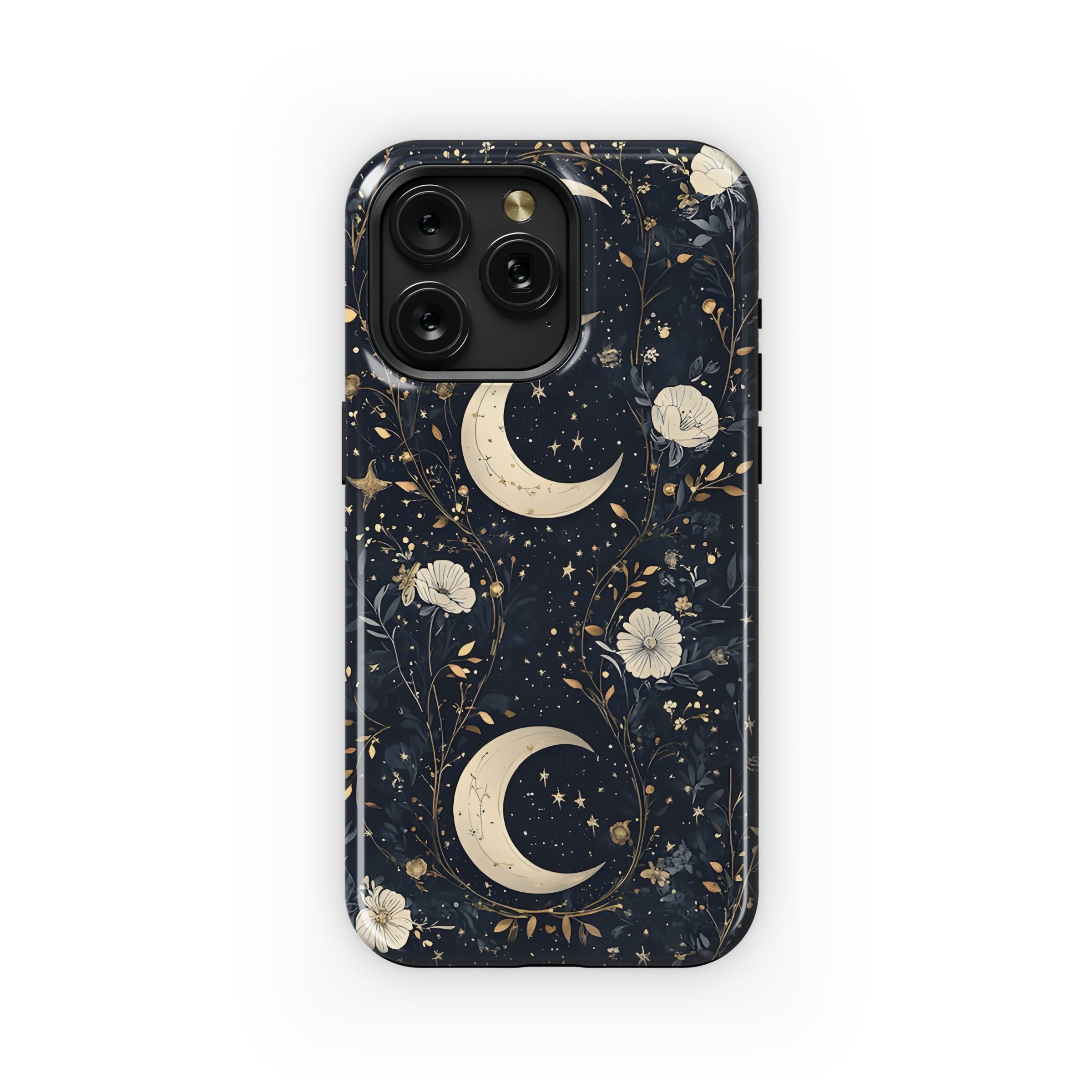 Triple Moon Floral Sky Phone Case iPhone Samsung Cover Pixel 5244