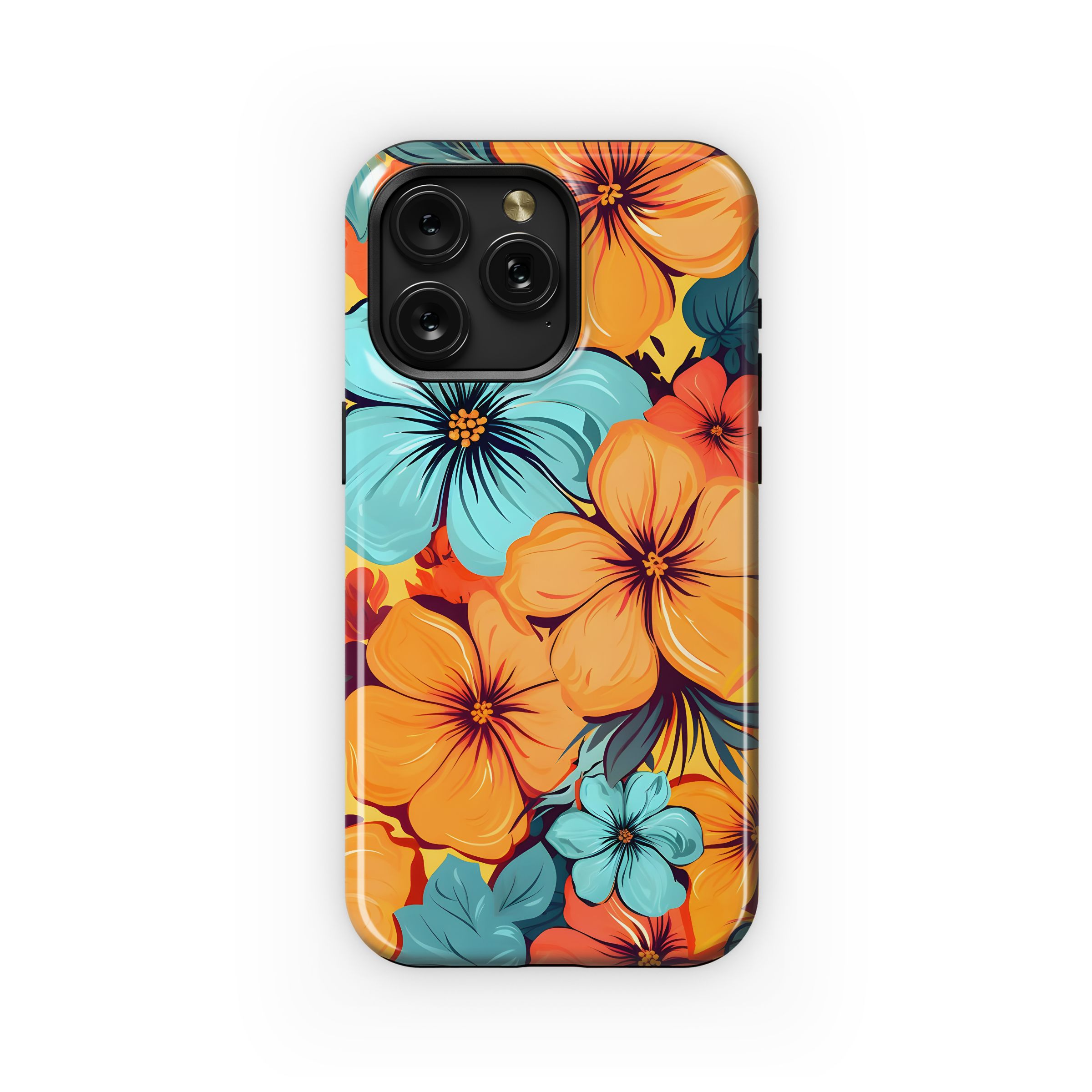 Tropical Floral Bloom Phone Case iPhone Samsung Cover Pixel 5494