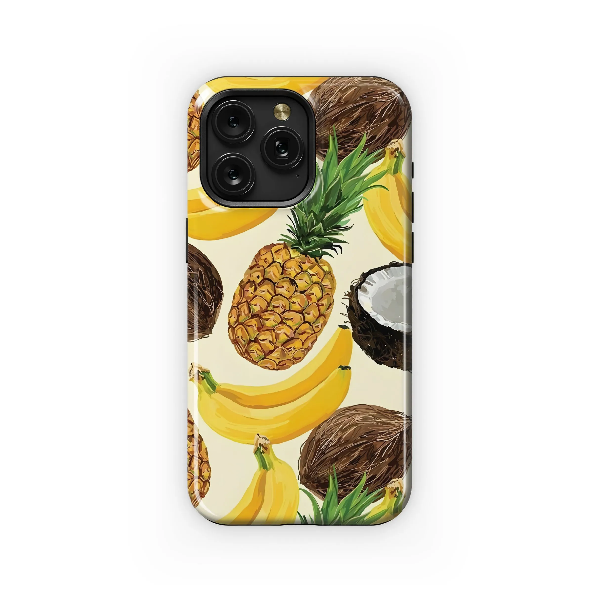 Tropical Fruit Banana Coconut Pineapple Phone Case Phone Case iPhone Samsung Cover Pixel 4770