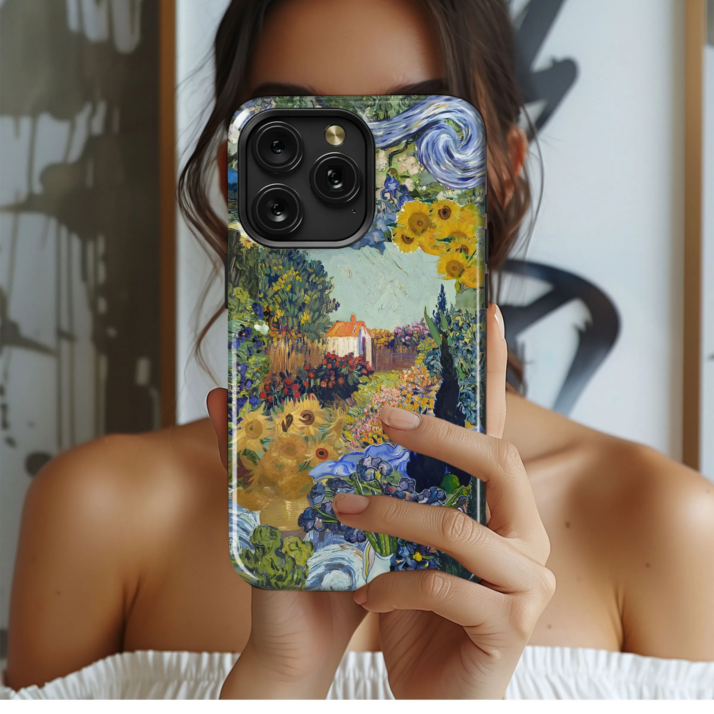 Van Gogh Garden Collage Phone Case iPhone Samsung Cover Pixel 4979