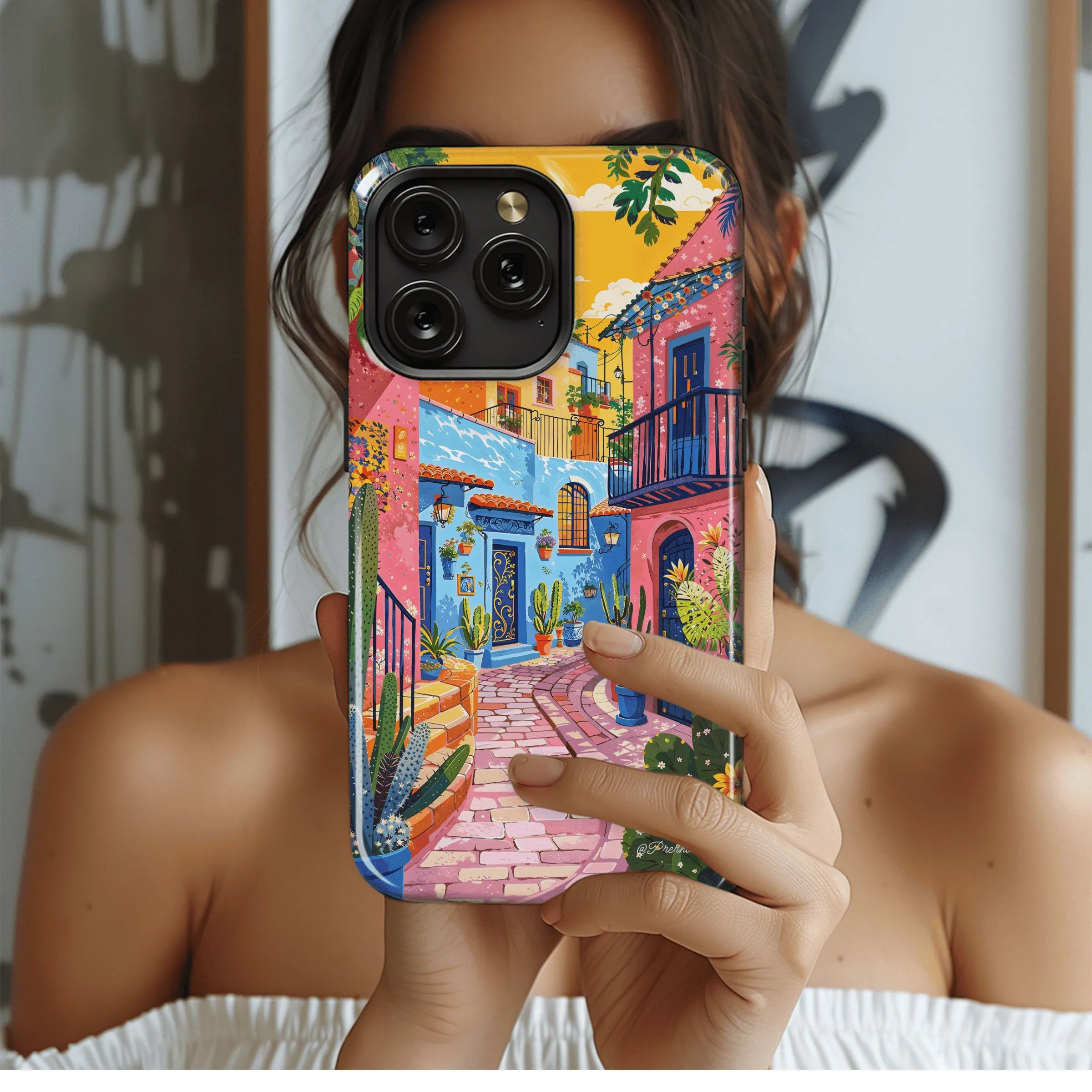 Vibrant Alleyway Escape
 Phone Case iPhone Samsung Cover Pixel 4502