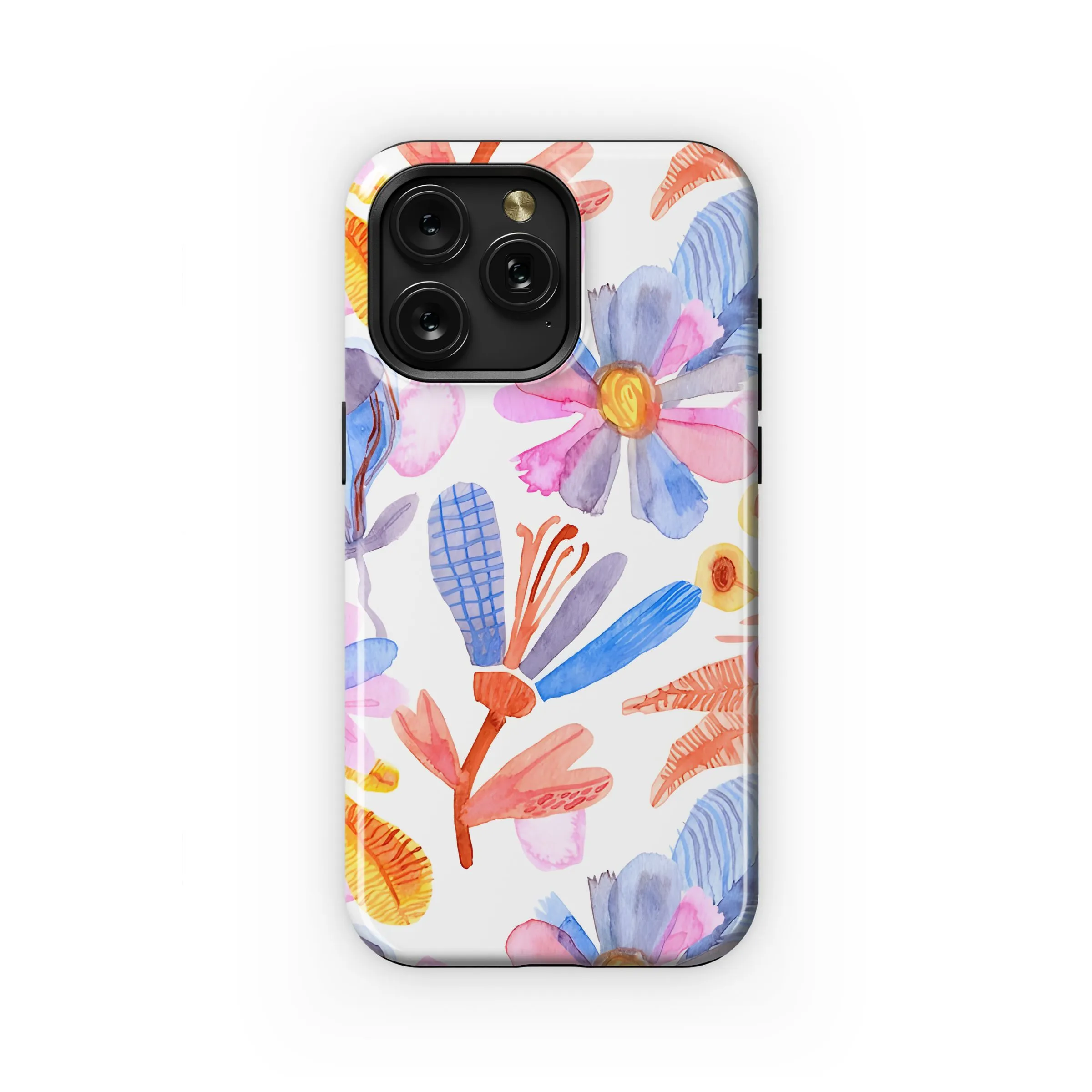 Vibrant Artistic Floral Watercolor Pattern Phone Case iPhone Samsung Cover Pixel 5426