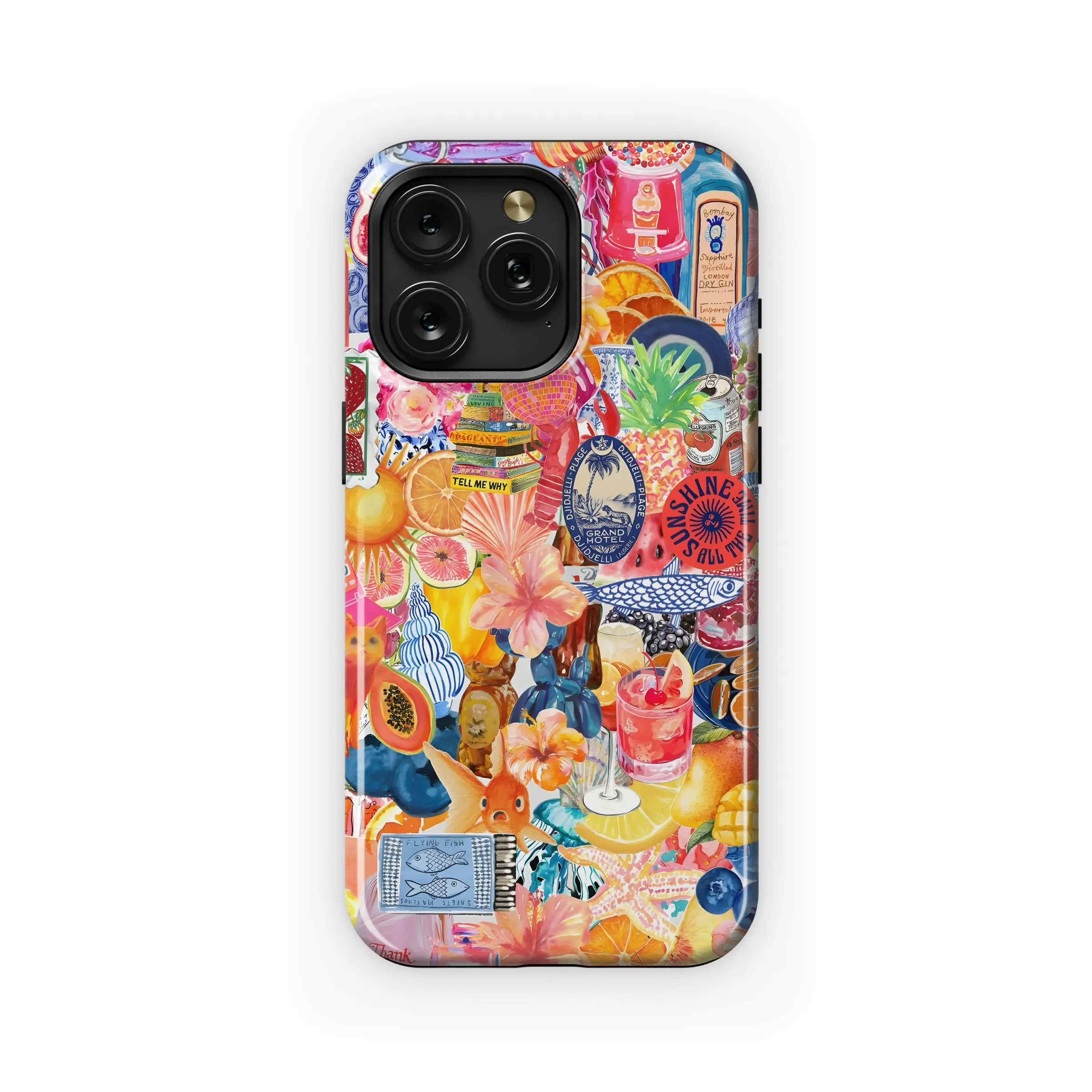 Vibrant Collage of Summer Vibes Phone Case iPhone Samsung Cover Pixel 4965