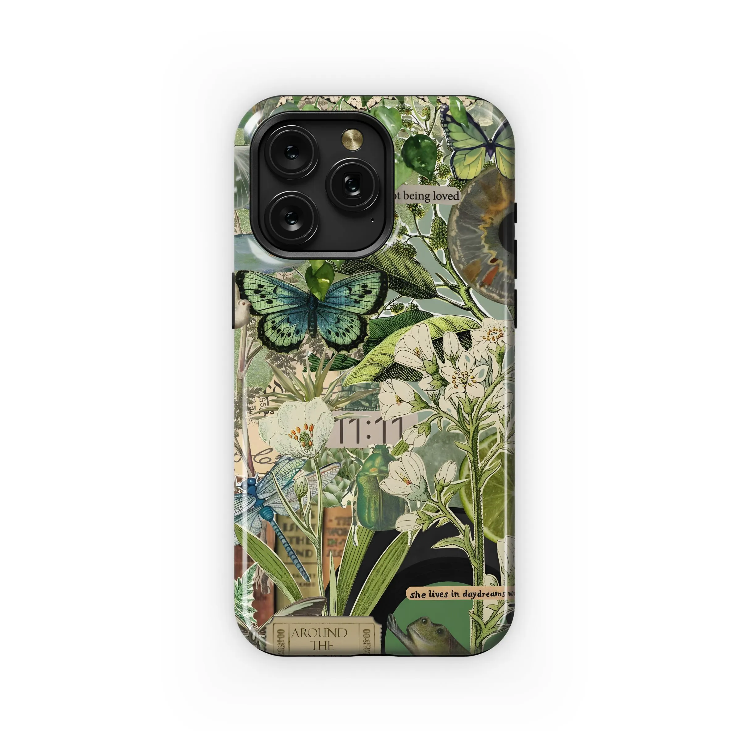 Vintage Botanical Collage Art Phone Case iPhone Samsung Cover Pixel 5003