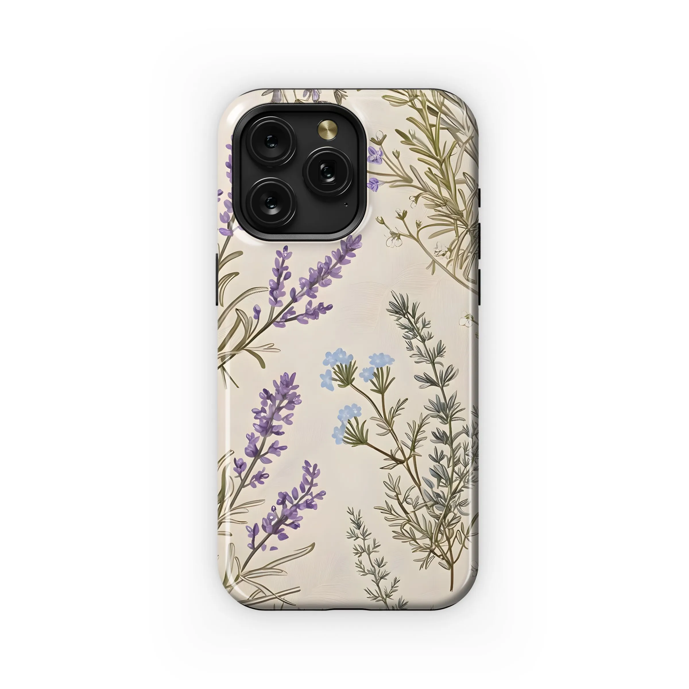 Vintage Lavender Bloom Pattern Phone Case iPhone Samsung Cover Pixel 4889