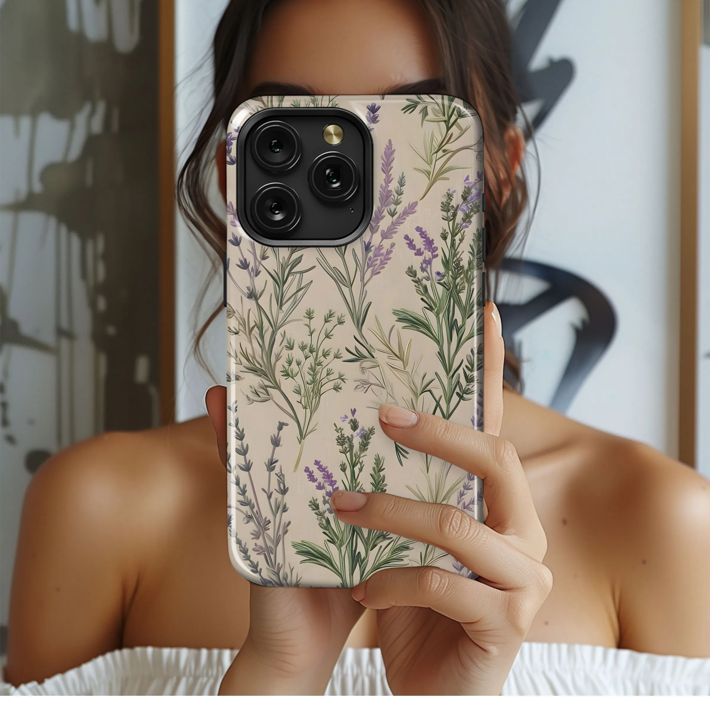 Vintage Lavender Herbarium Phone Case iPhone Samsung Cover Pixel 4907