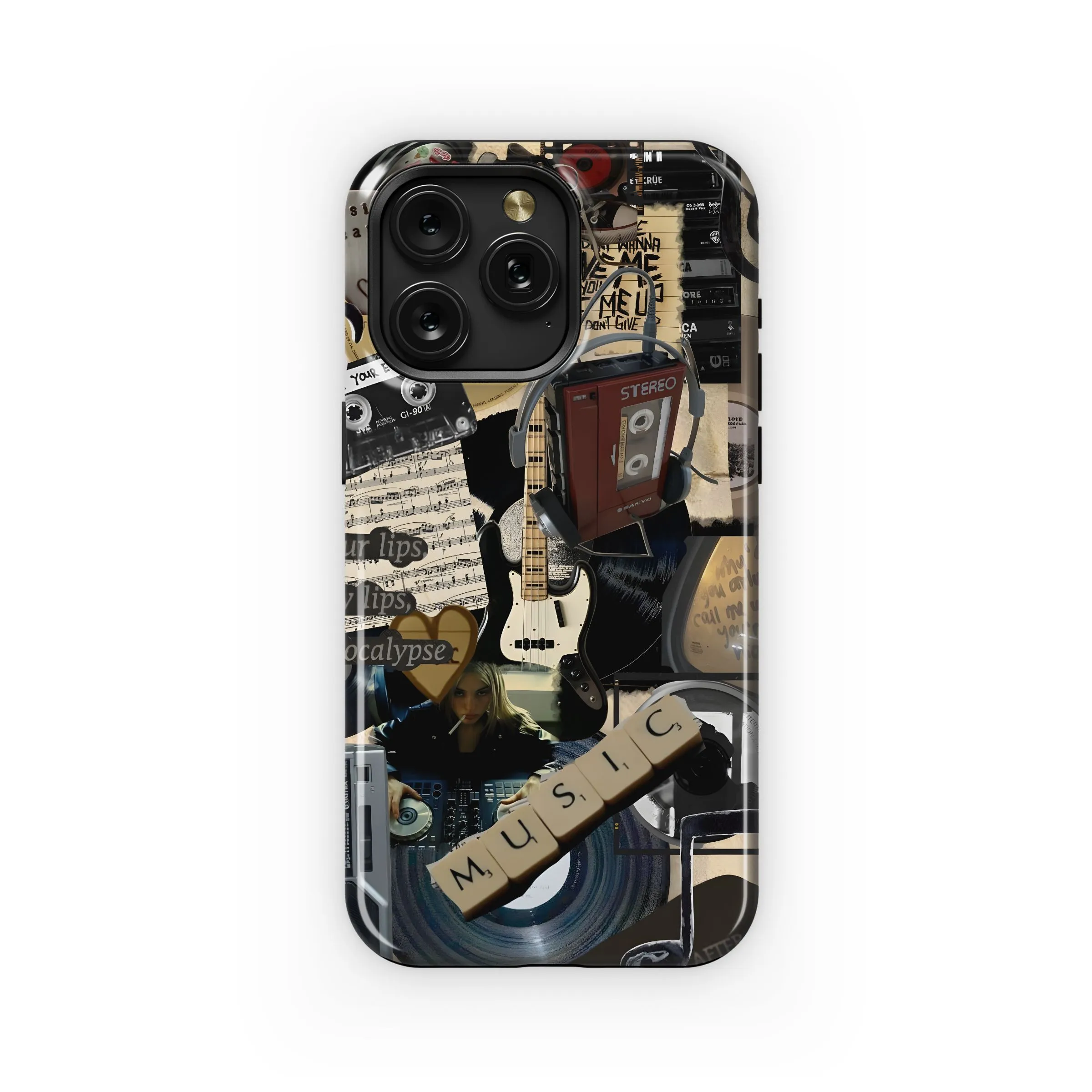 Vintage Music Collage Aesthetic Phone Case iPhone Samsung Cover Pixel 4804