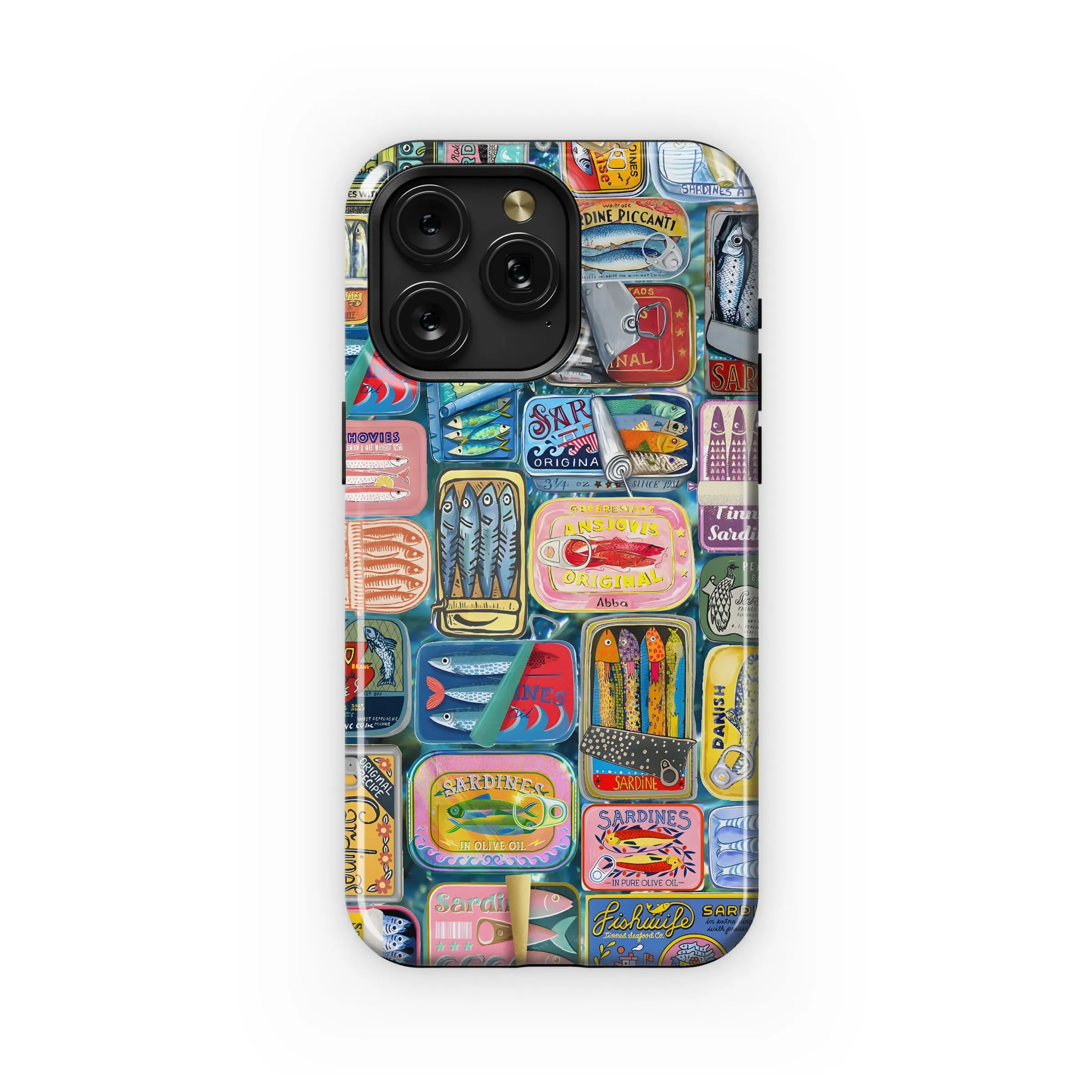 Vintage Sardine Can Collection Phone Case iPhone Samsung Cover Pixel 4803