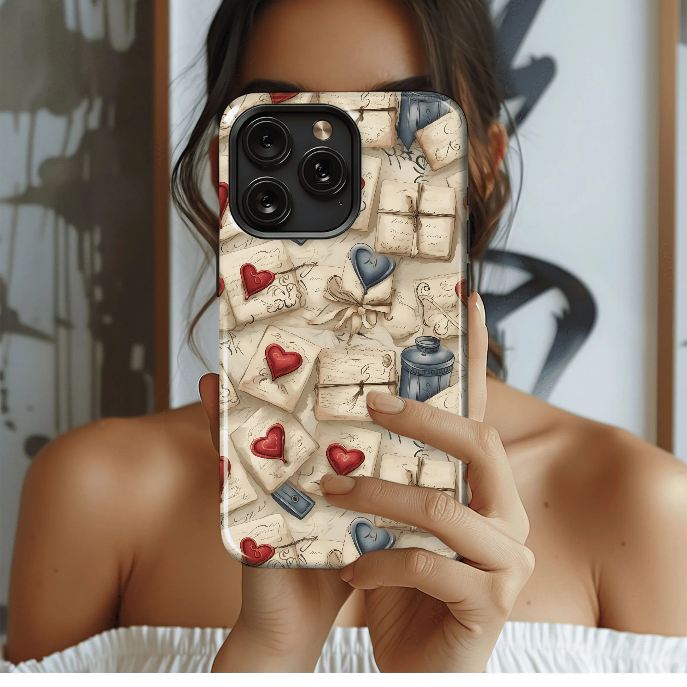 Vintage Sealed Love Letters
 Phone Case iPhone Samsung Cover Pixel 4480
