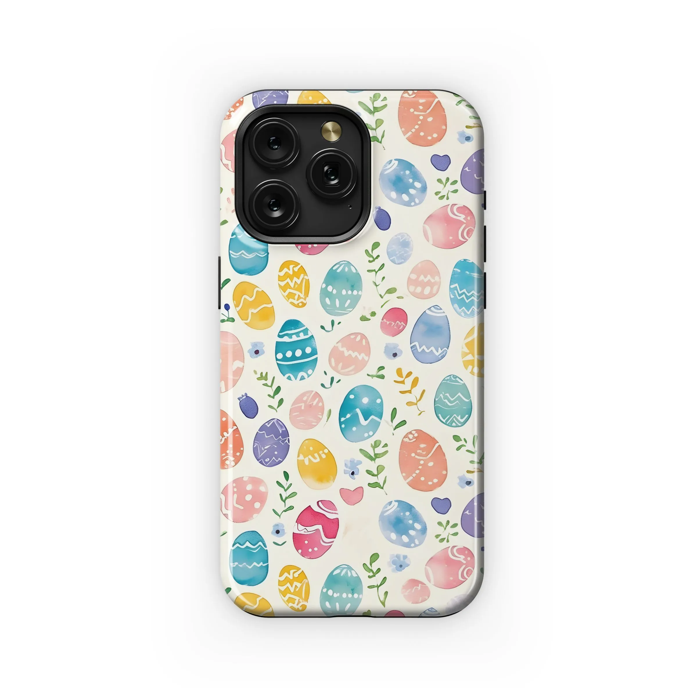 Watercolor Easter Egg Pattern Phone Case iPhone Samsung Cover Pixel 4875