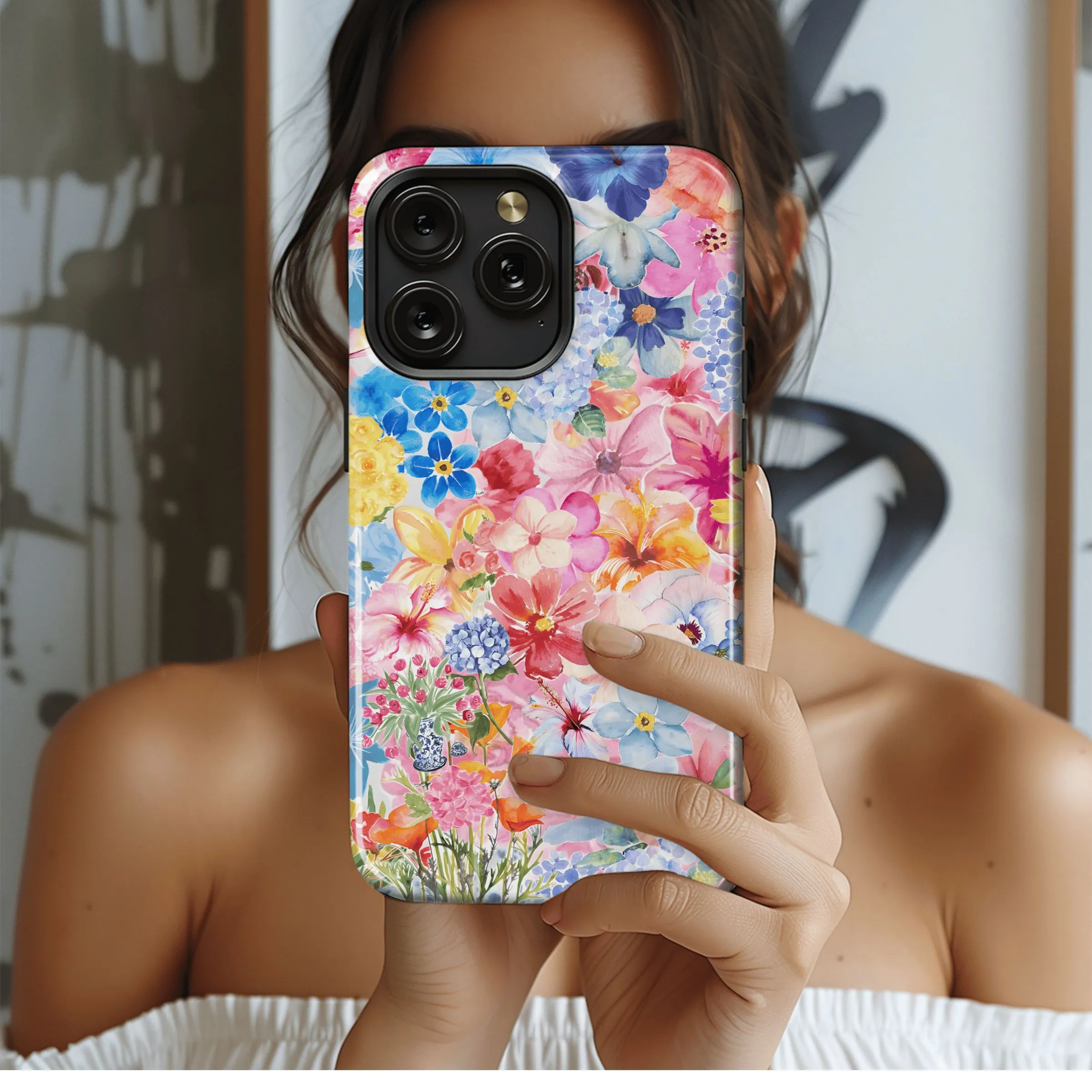 Watercolor Floral Bloom
 Phone Case iPhone Samsung Cover Pixel 4571