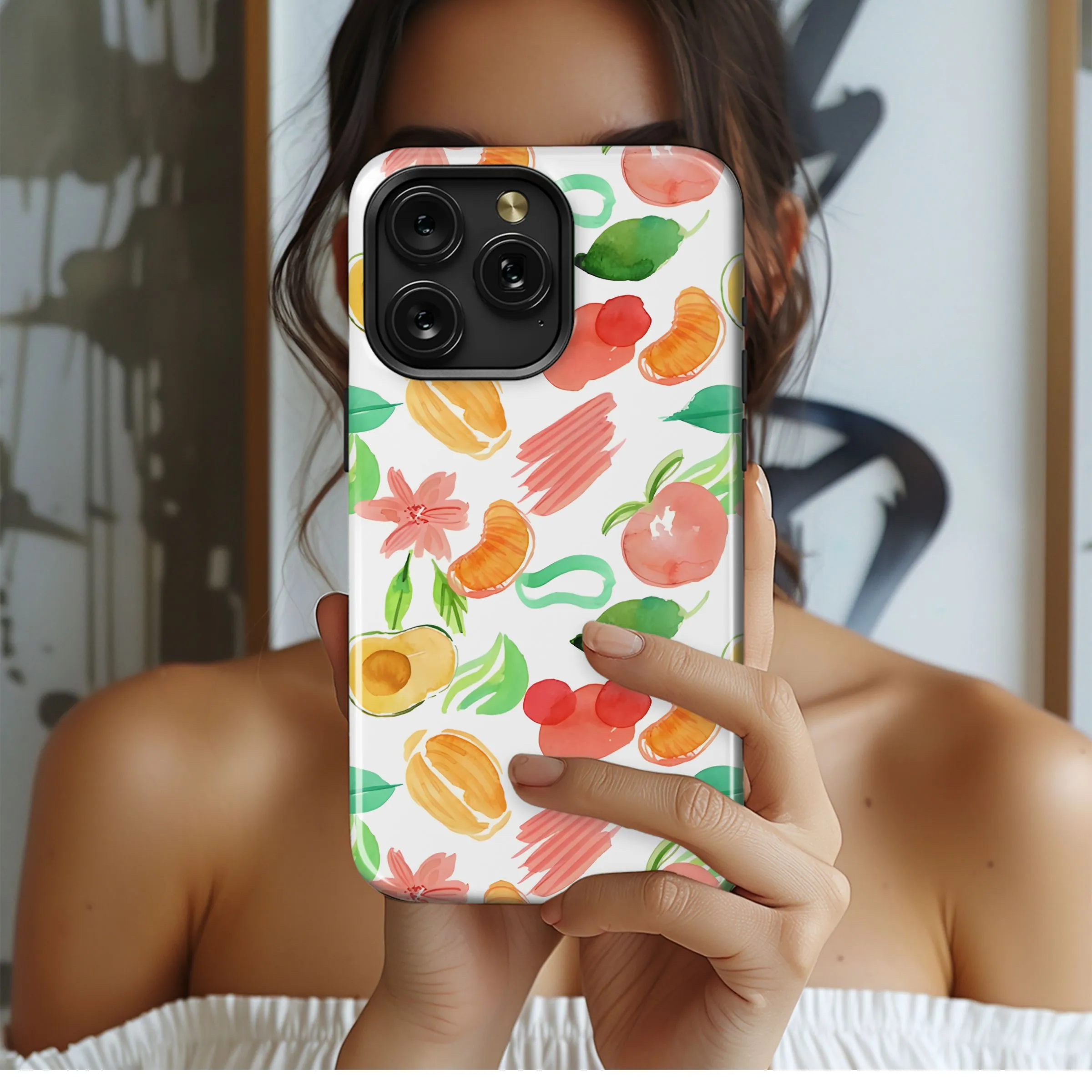 Watercolor Fruit Medley Phone Case iPhone Samsung Cover Pixel 5179