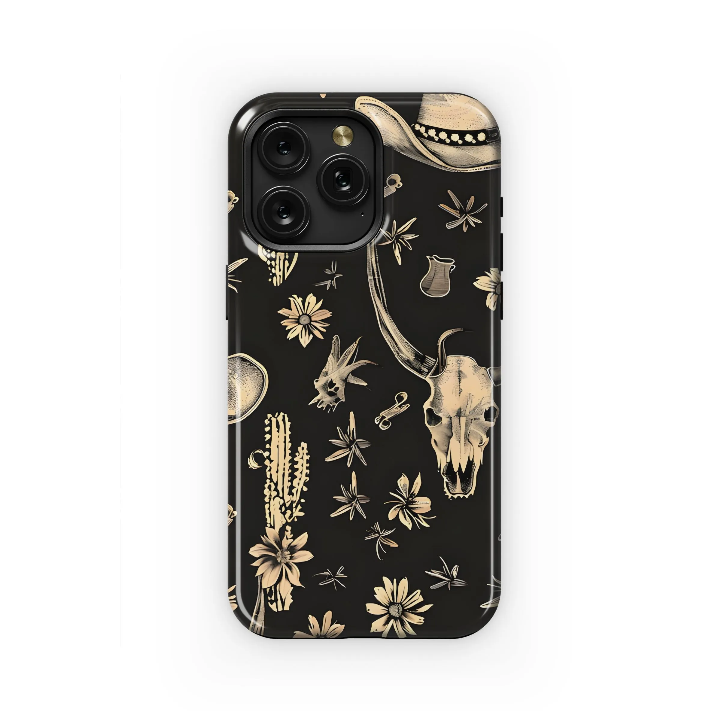 Western Desert Skull Art Phone Case iPhone Samsung Cover Pixel 5136