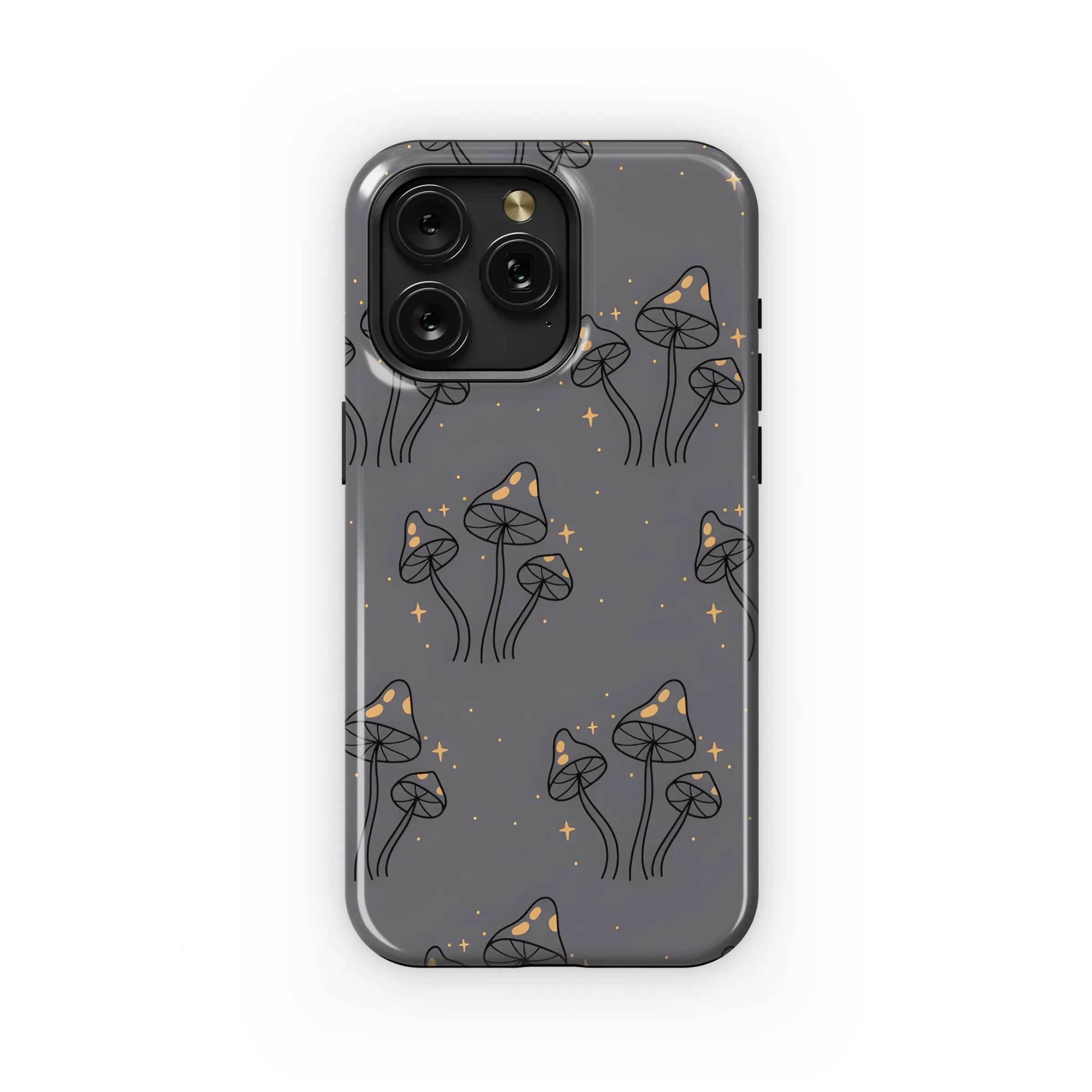 Whimsical Starry Mushroom Print Phone Case iPhone Samsung Cover Pixel 5305