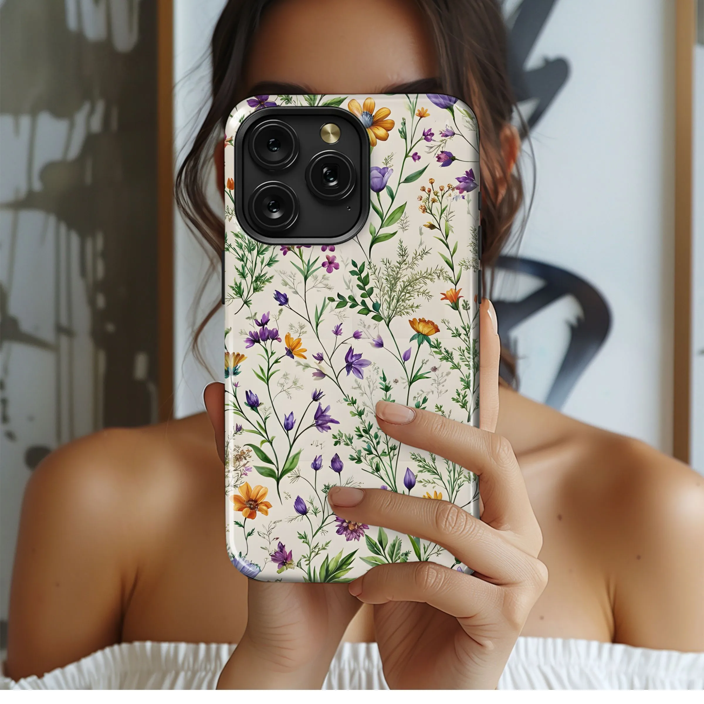 Wildflower Meadow Pattern
 Phone Case iPhone Samsung Cover Pixel 4914